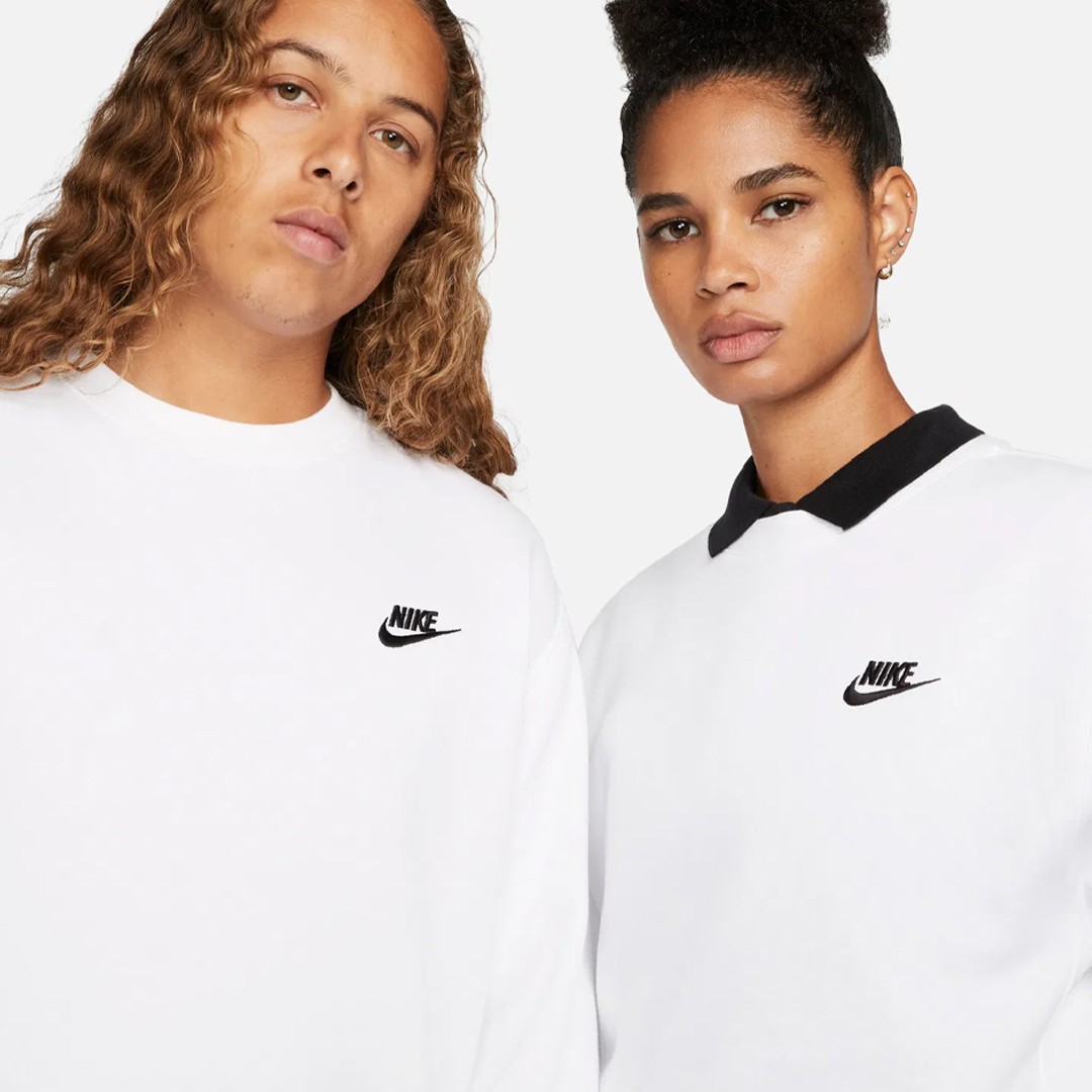 Club French Terry Sweatshirt - Beyaz