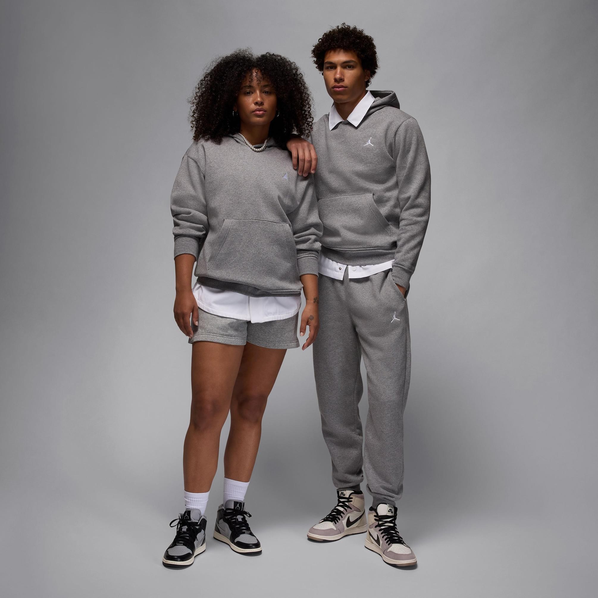 Jordan Brooklyn Fleece Hoodie - Dark Grey Heather