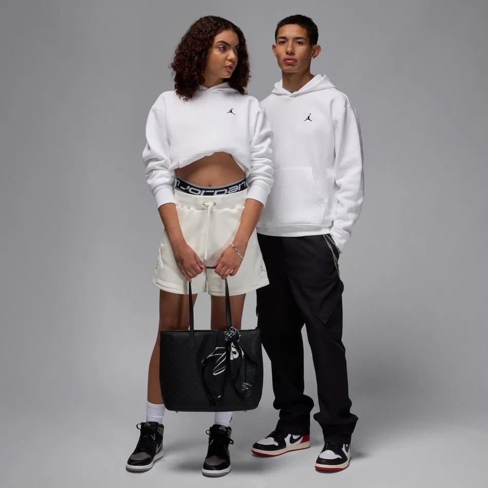 Jordan Brooklyn Fleece Hoodie - Beyaz