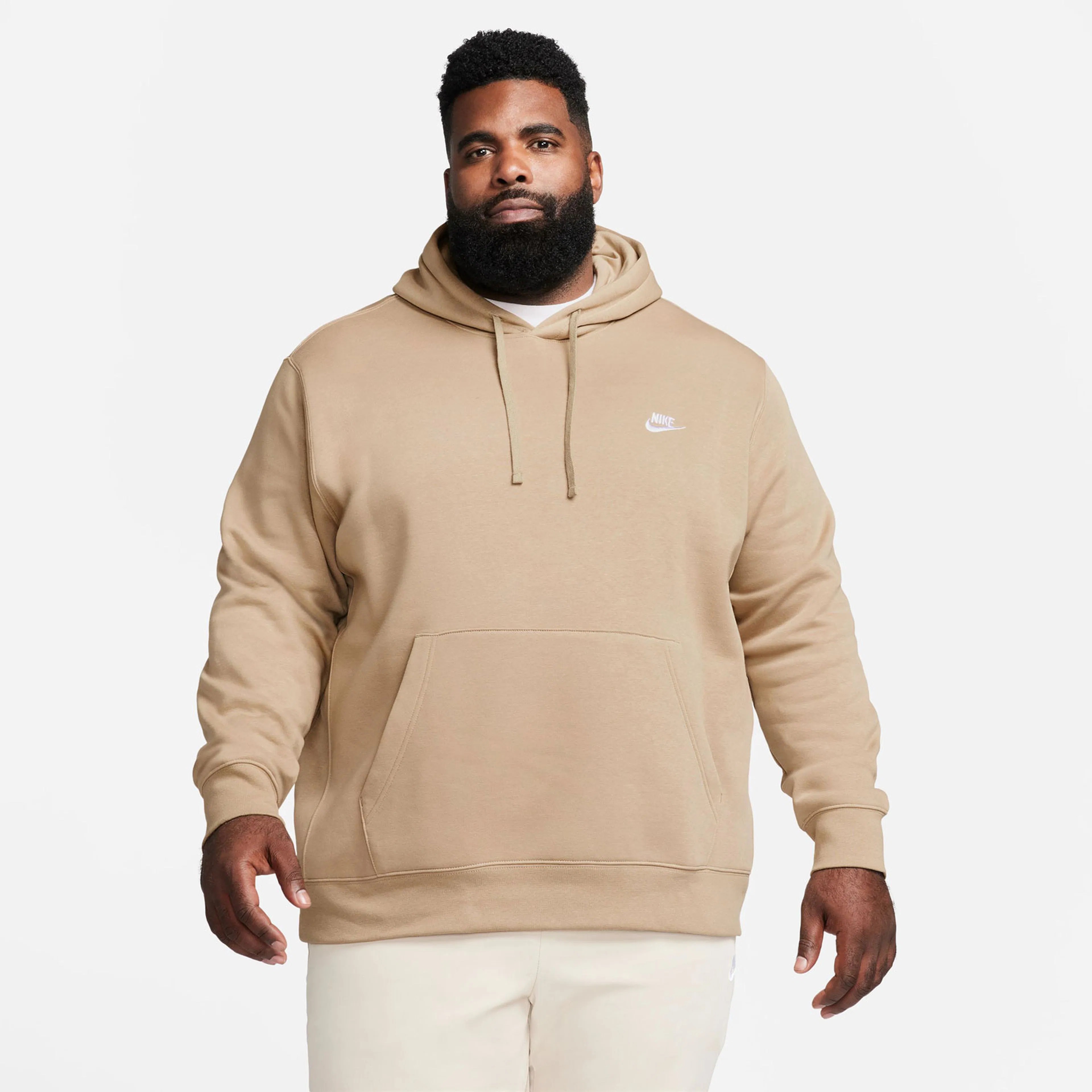 Club Fleece Kapüşonlu Sweatshirt - Kahverengi