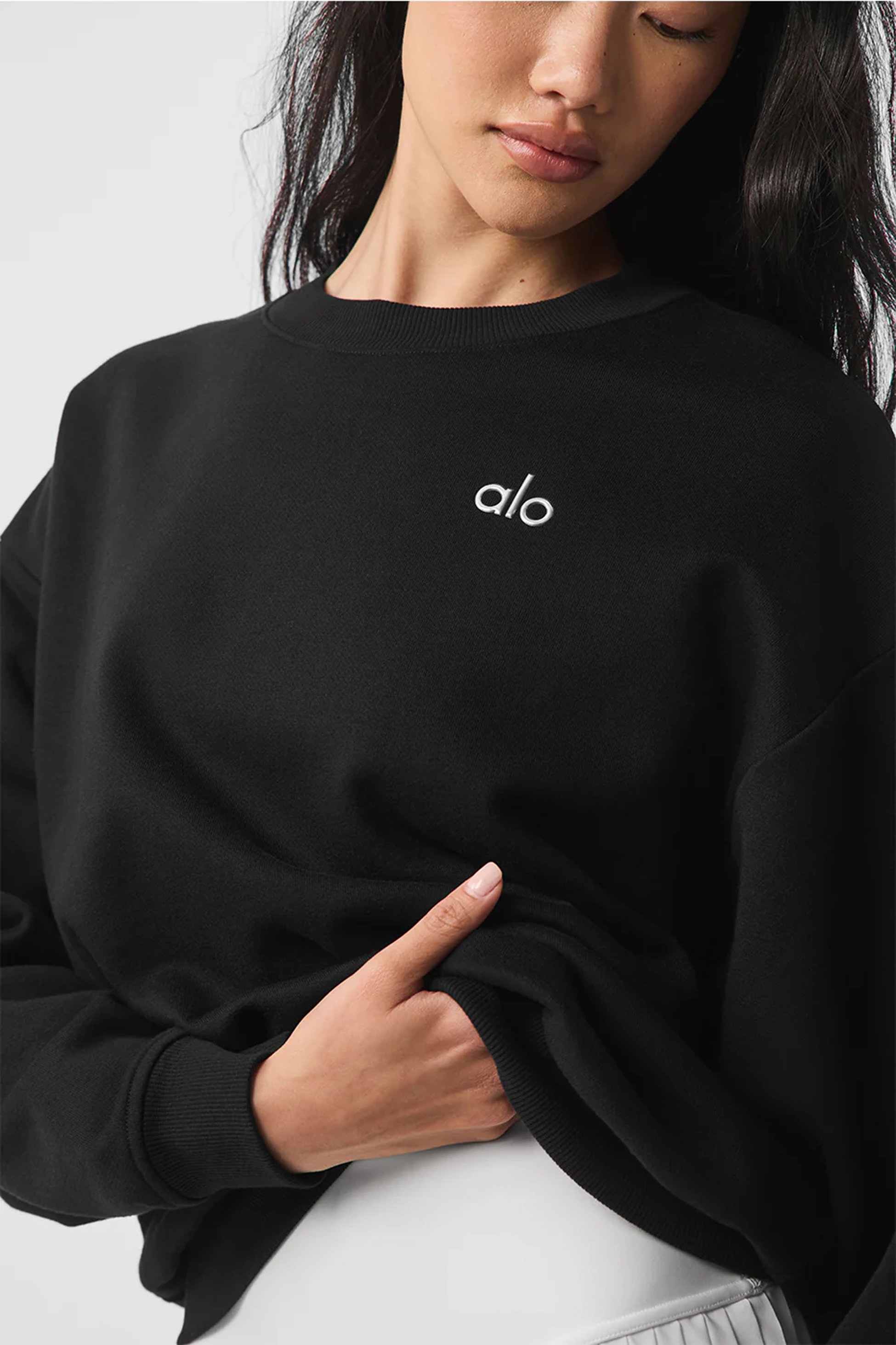 Accolade Pullover Crewneck Sweatshirt - Siyah