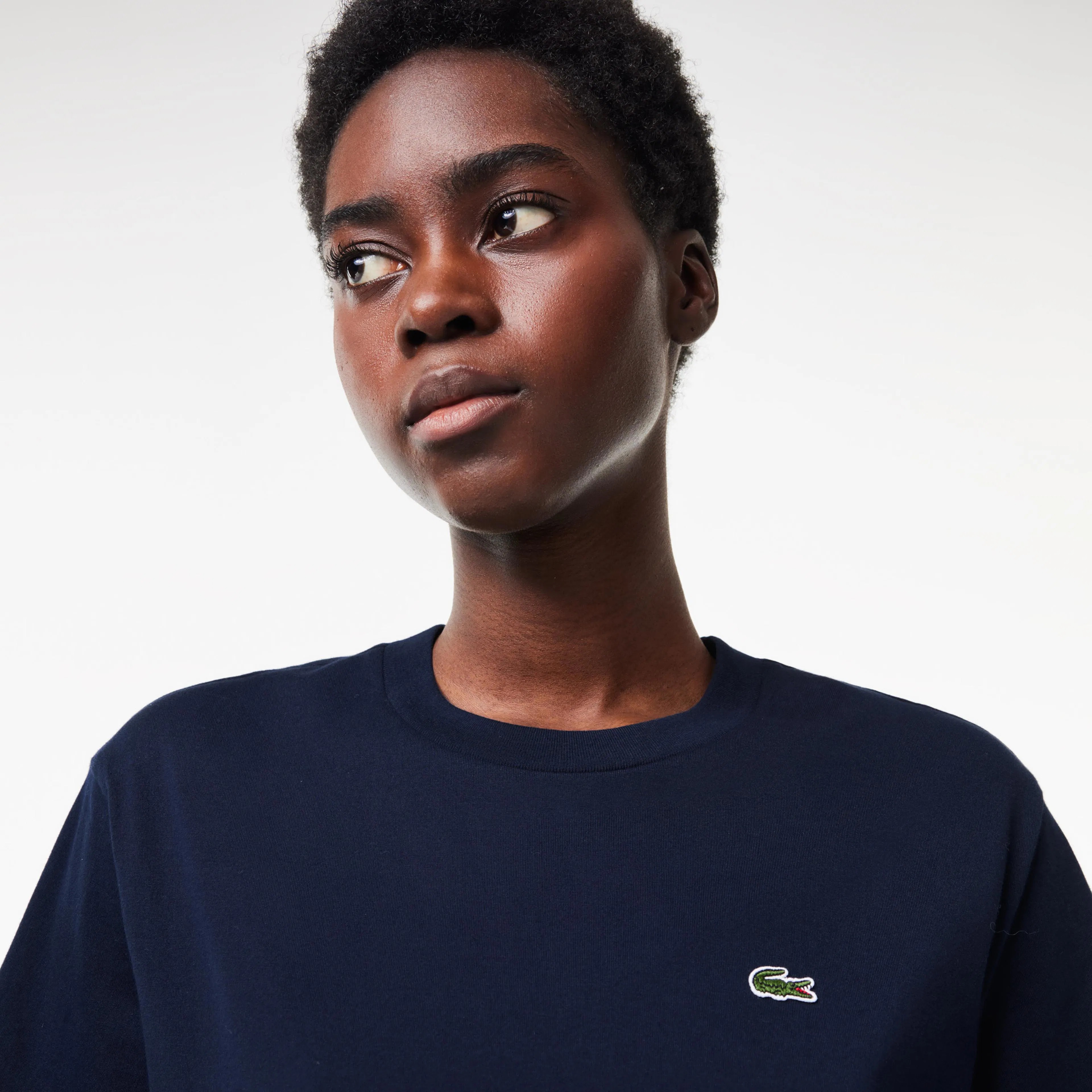Classic Fit Bisiklet Yaka T-Shirt - Lacivert