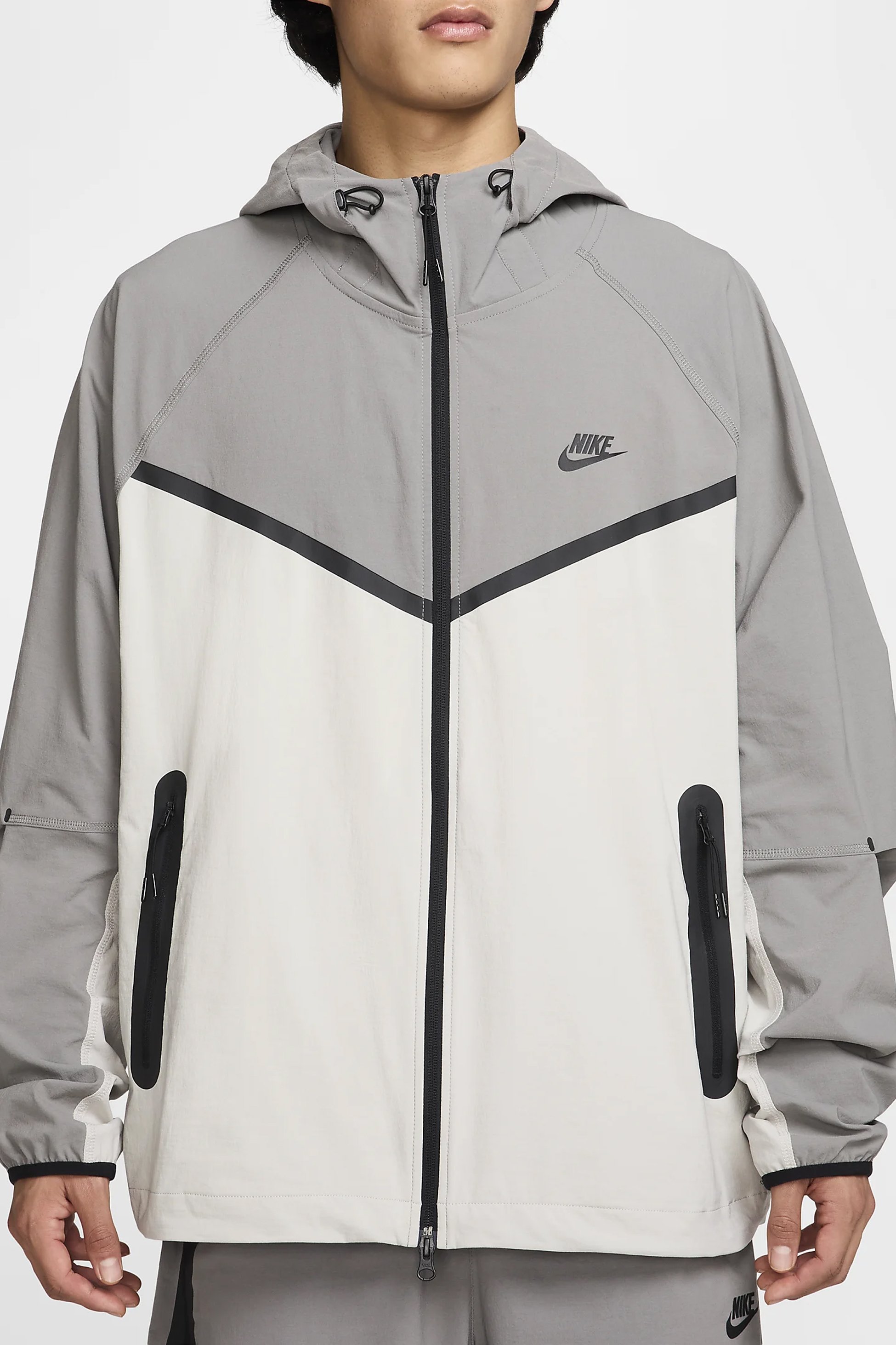 Nike Tech Woven Jacket - Light Iron Ore/Flat Pewter/Black