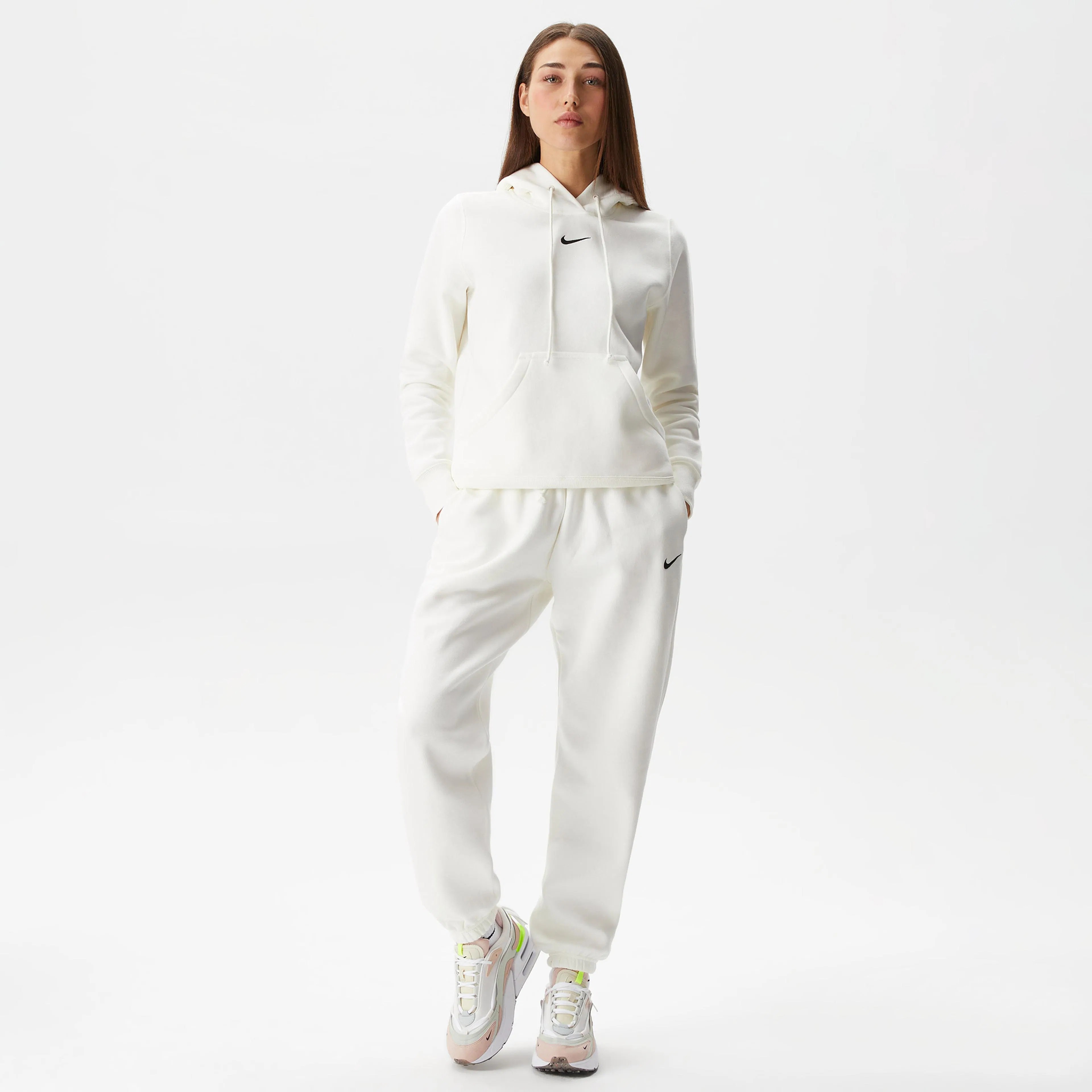 Solo Swoosh Phoenix Fleece Eşofman Altı - Beyaz