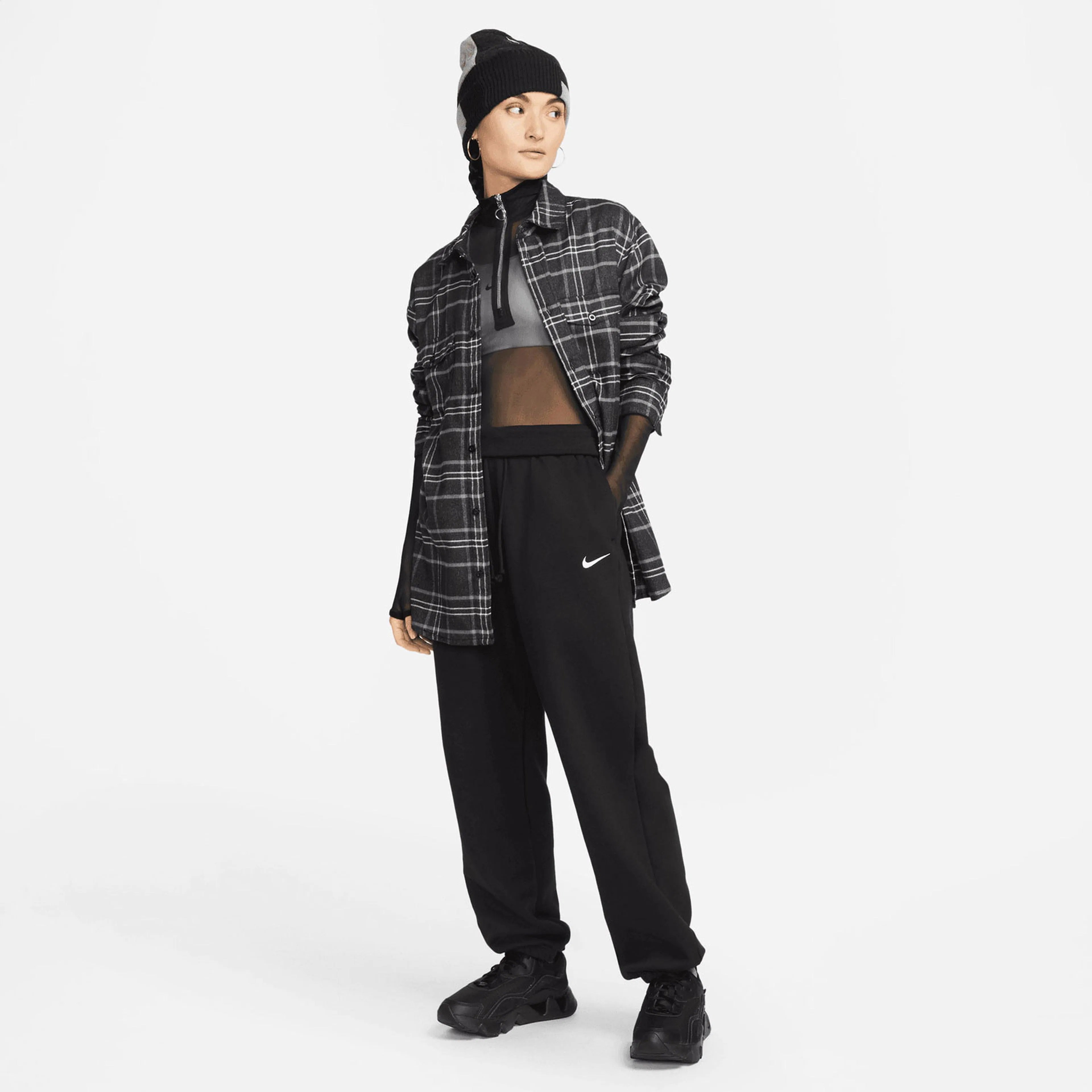 Solo Swoosh Phoenix Fleece Eşofman Altı - Siyah