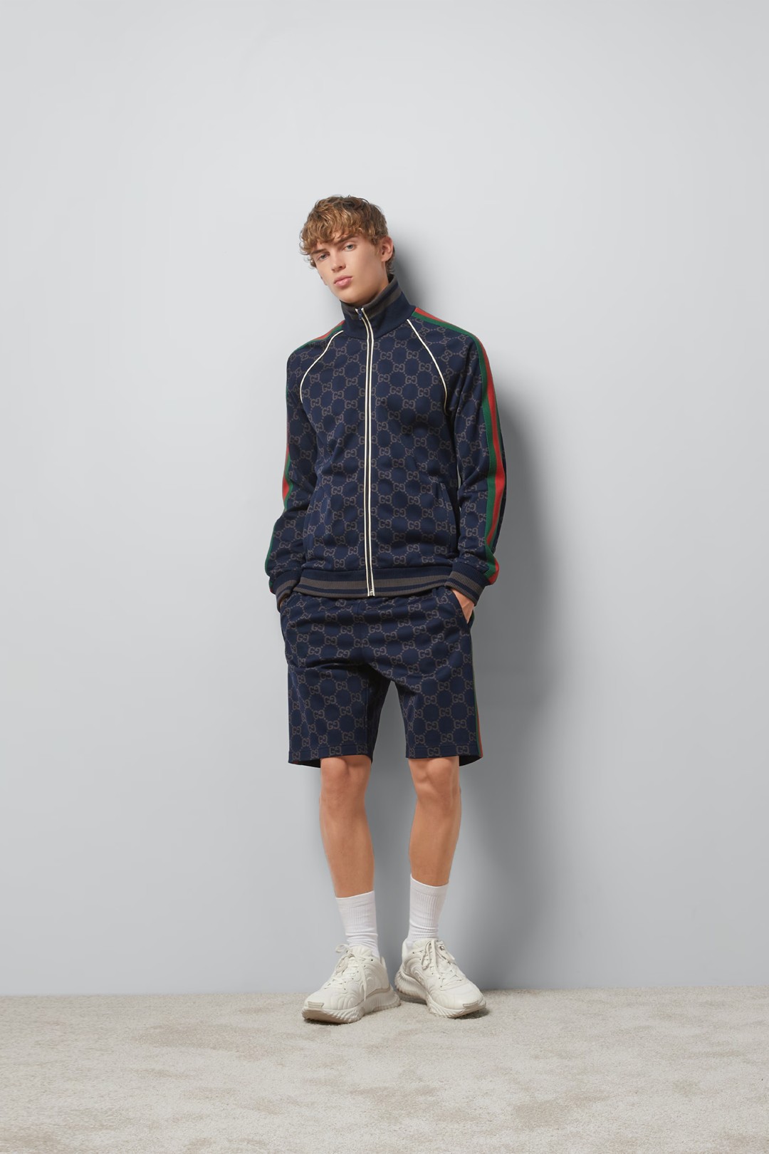 Jersey Cotton Tracksuit - Lacivert