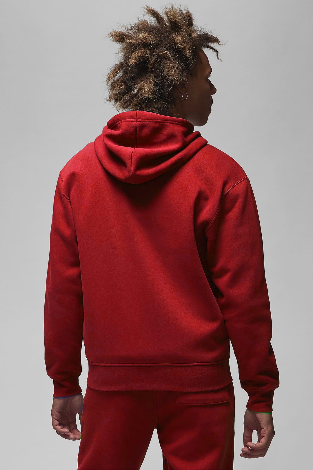 Essentials Tam Boy Fermuarlı Fleece Takım - Kırmızı