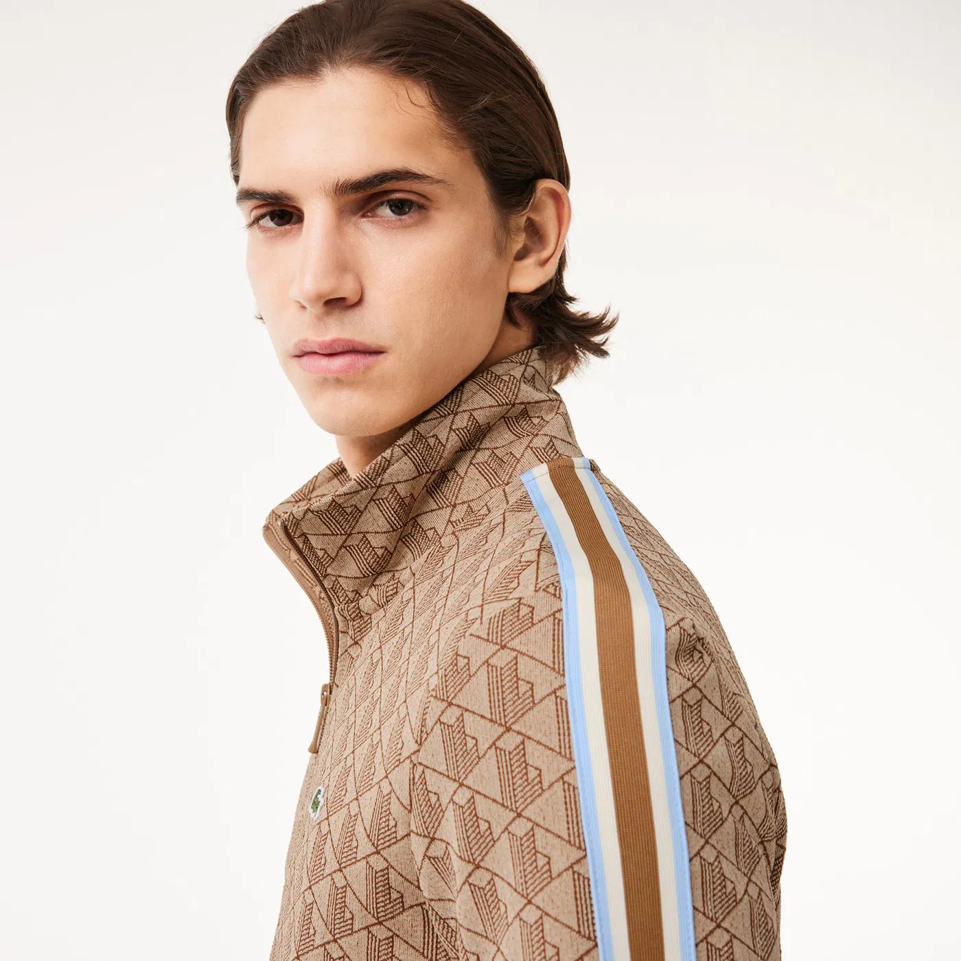 Regular Fit Monogram Sweatshirt - Kahverengi