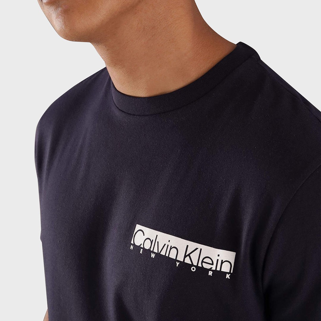 Ny Chest Box Logo T-shirt - Siyah