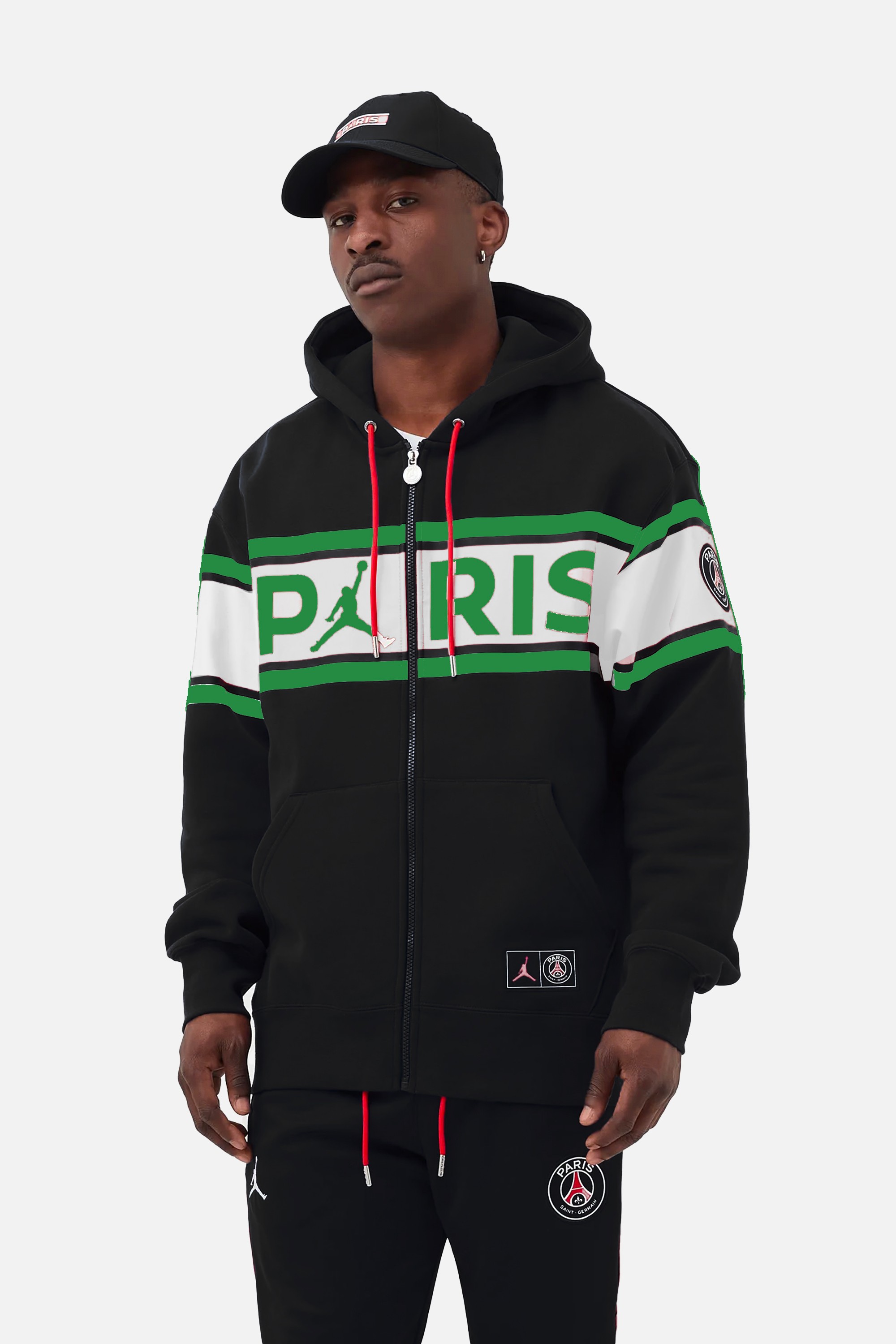 Paris Saint-Germain Fermuarlı Fleece Hoodie