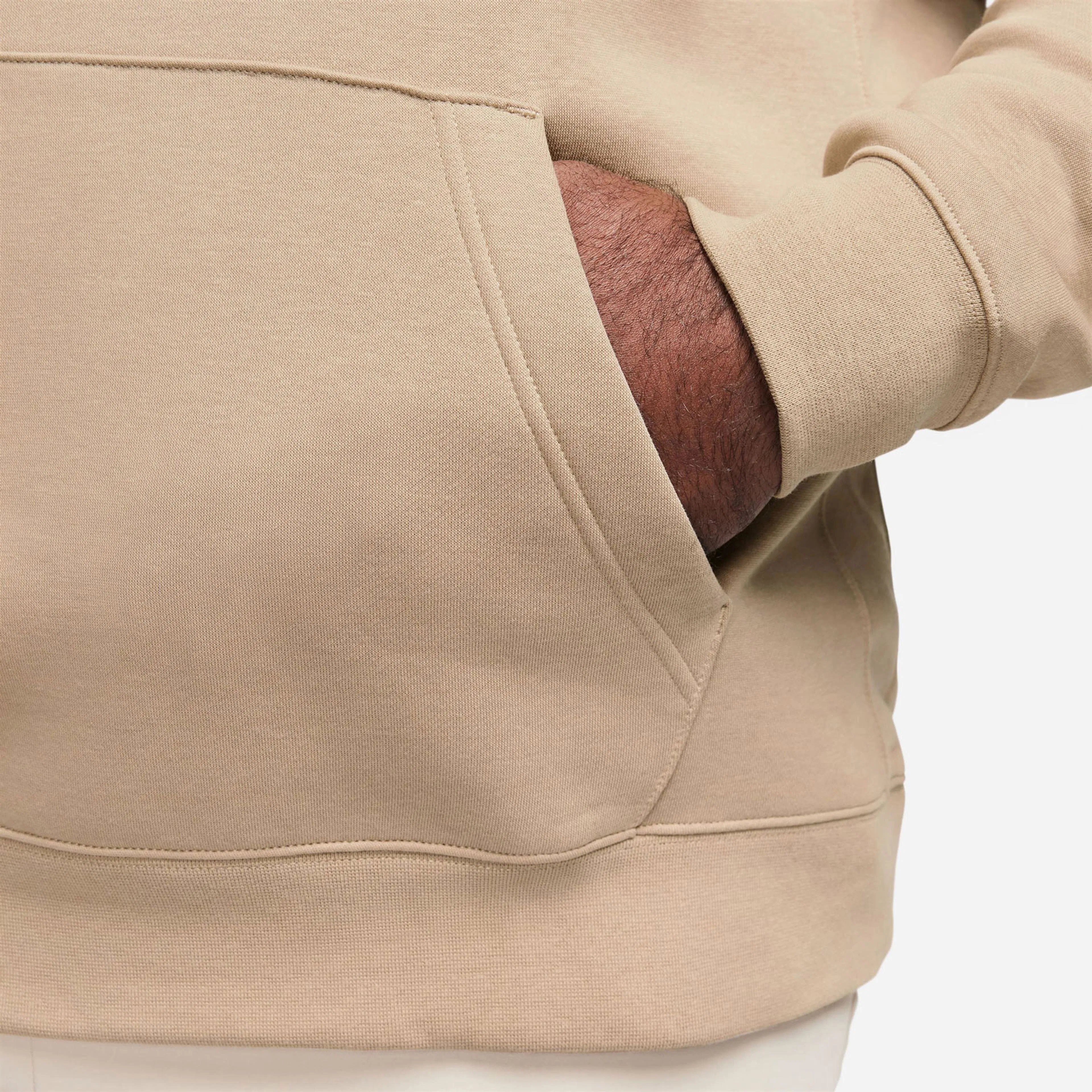 Club Fleece Kapüşonlu Sweatshirt - Kahverengi