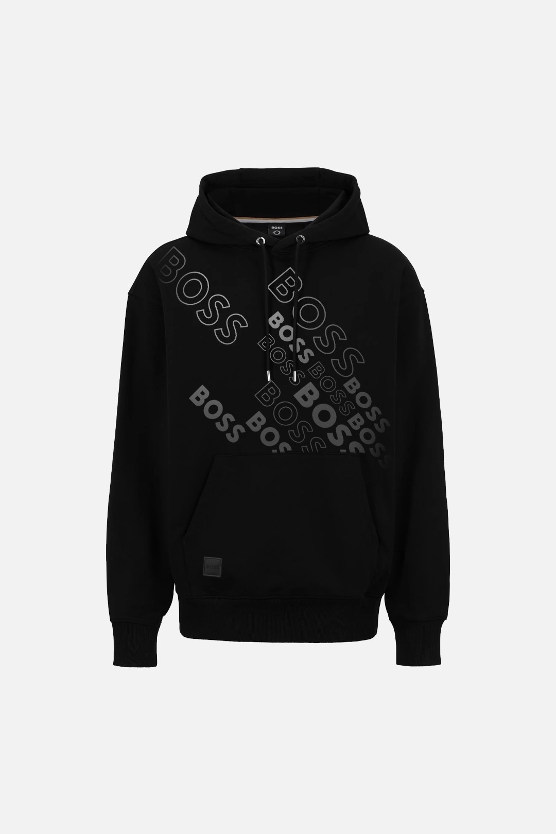 Cotton-Terry Hoodie - Siyah