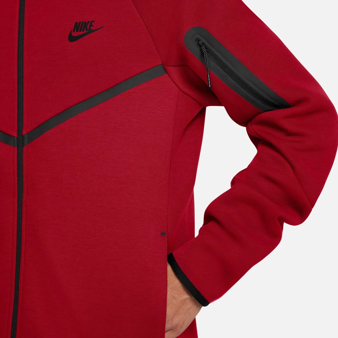 Tech Full-Zip Windrunner Hoodie - University Red