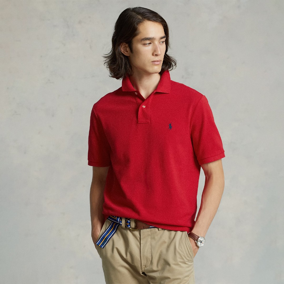 The Iconic Mesh Polo - Kırmızı
