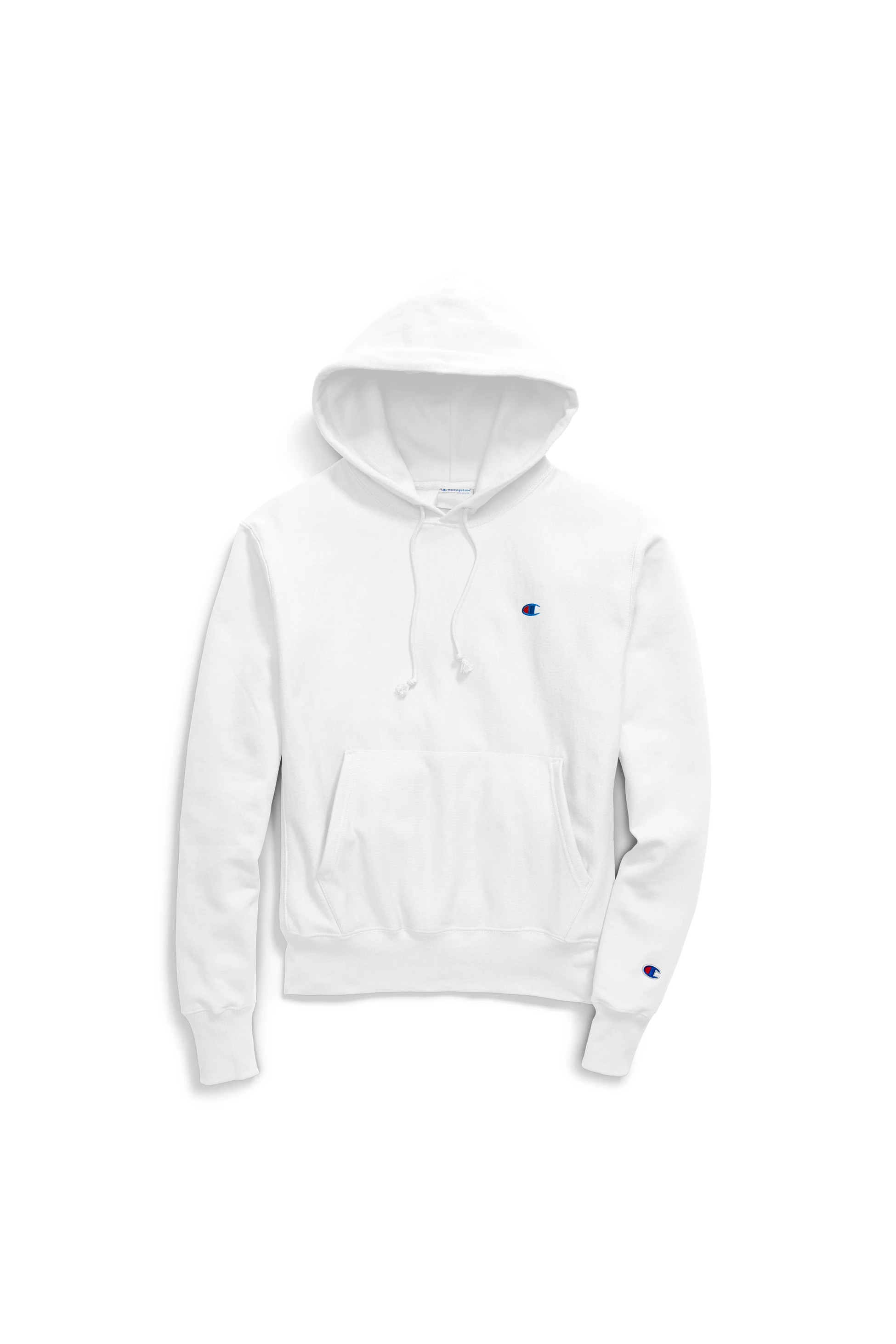 Reverse Weave Hoodie C Logo - Beyaz