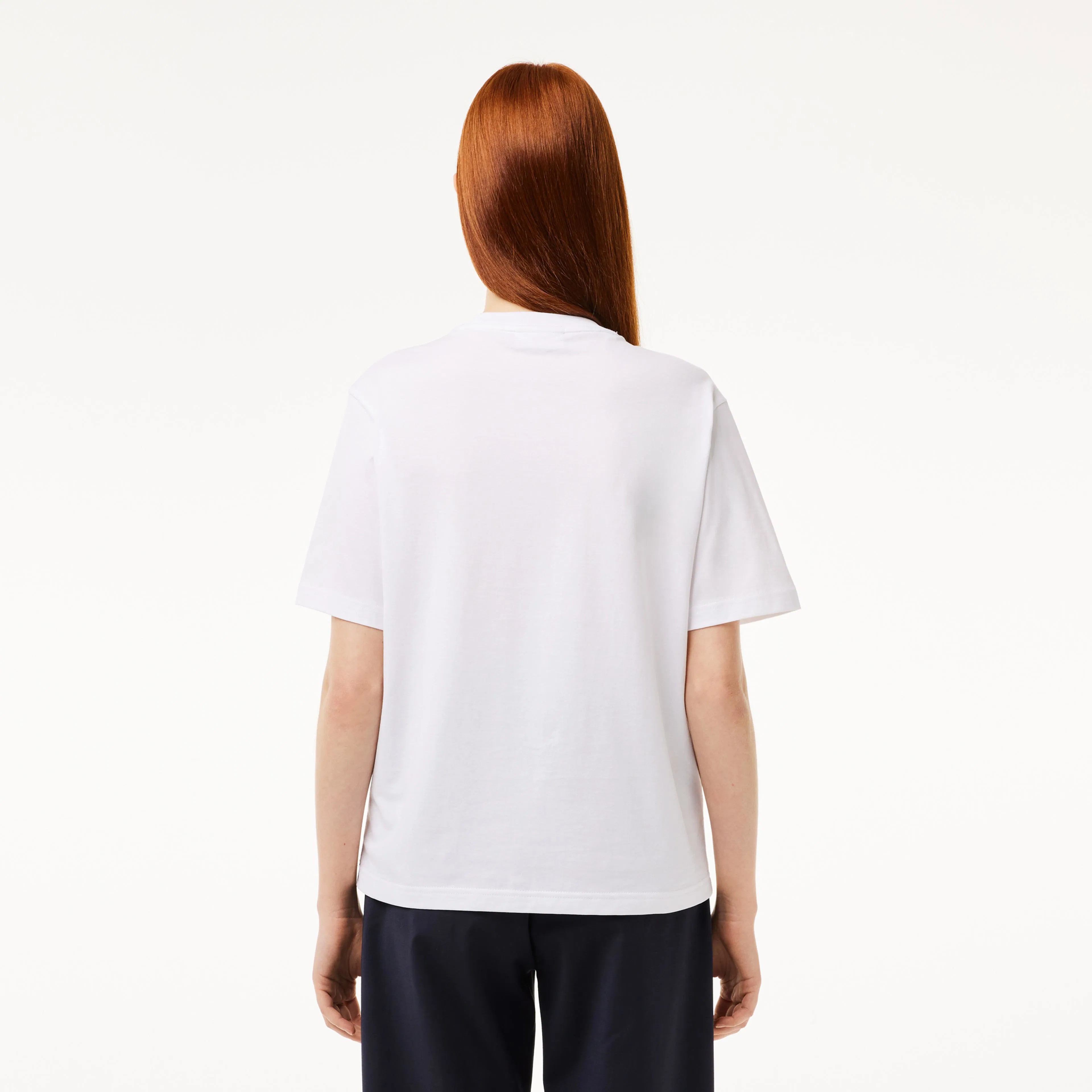 Classic Fit Bisiklet Yaka T-Shirt - Beyaz