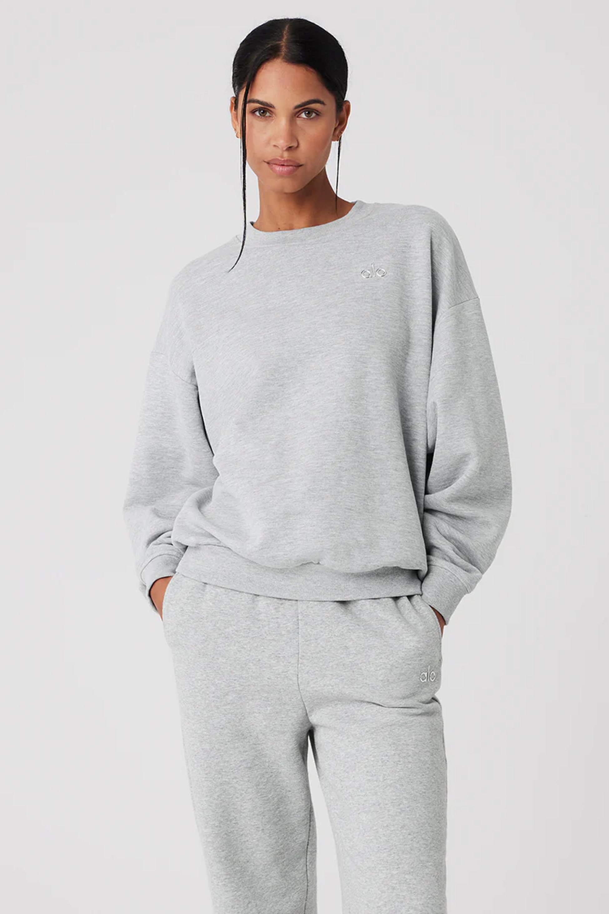 Accolade Pullover Crewneck Sweatshirt - Gri