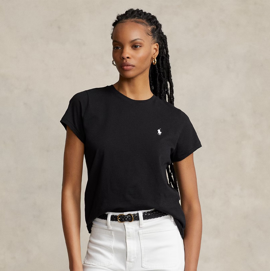 Jersey Crewneck T-Shirt - Siyah