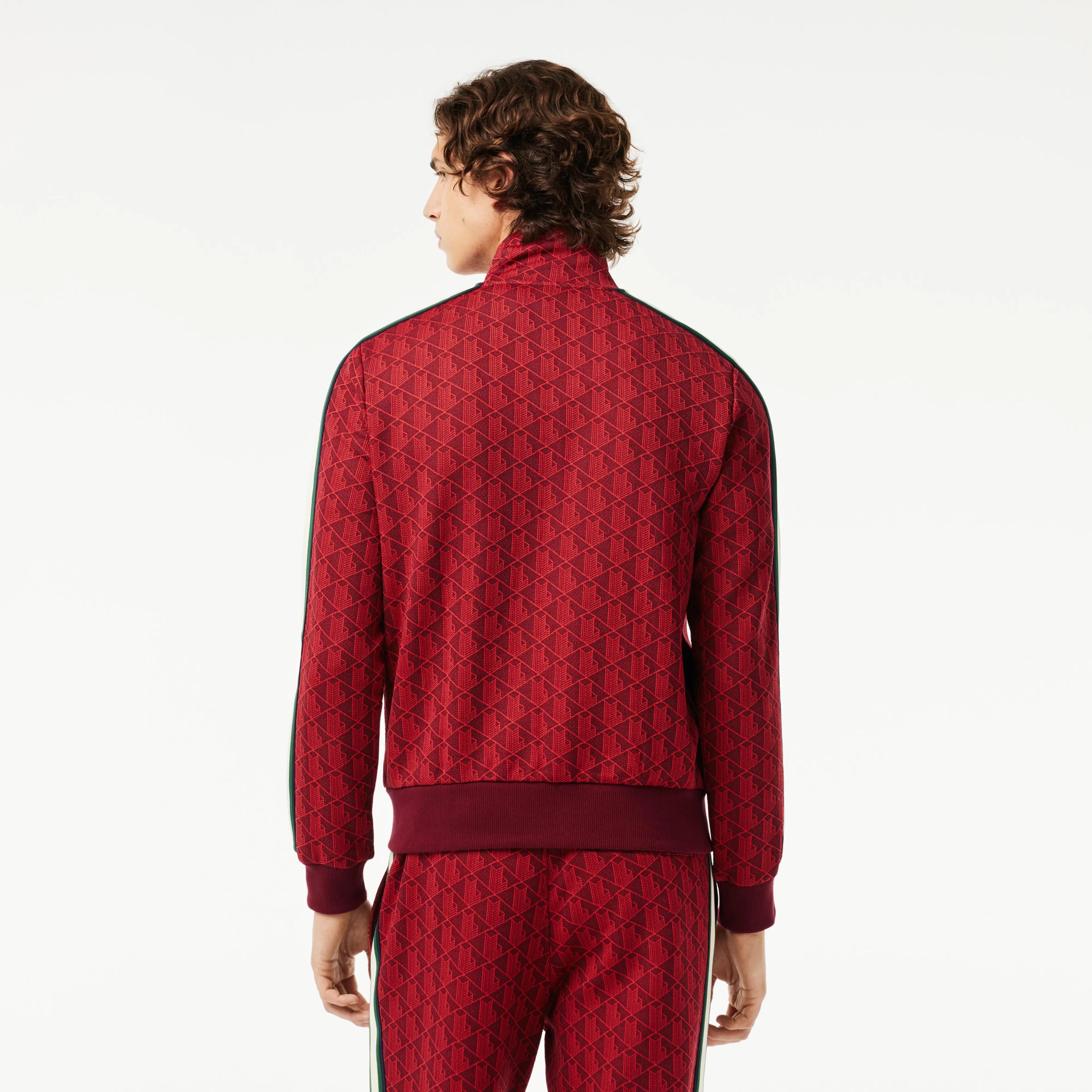 Regular Fit Monogram Sweatshirt - Kırmızı