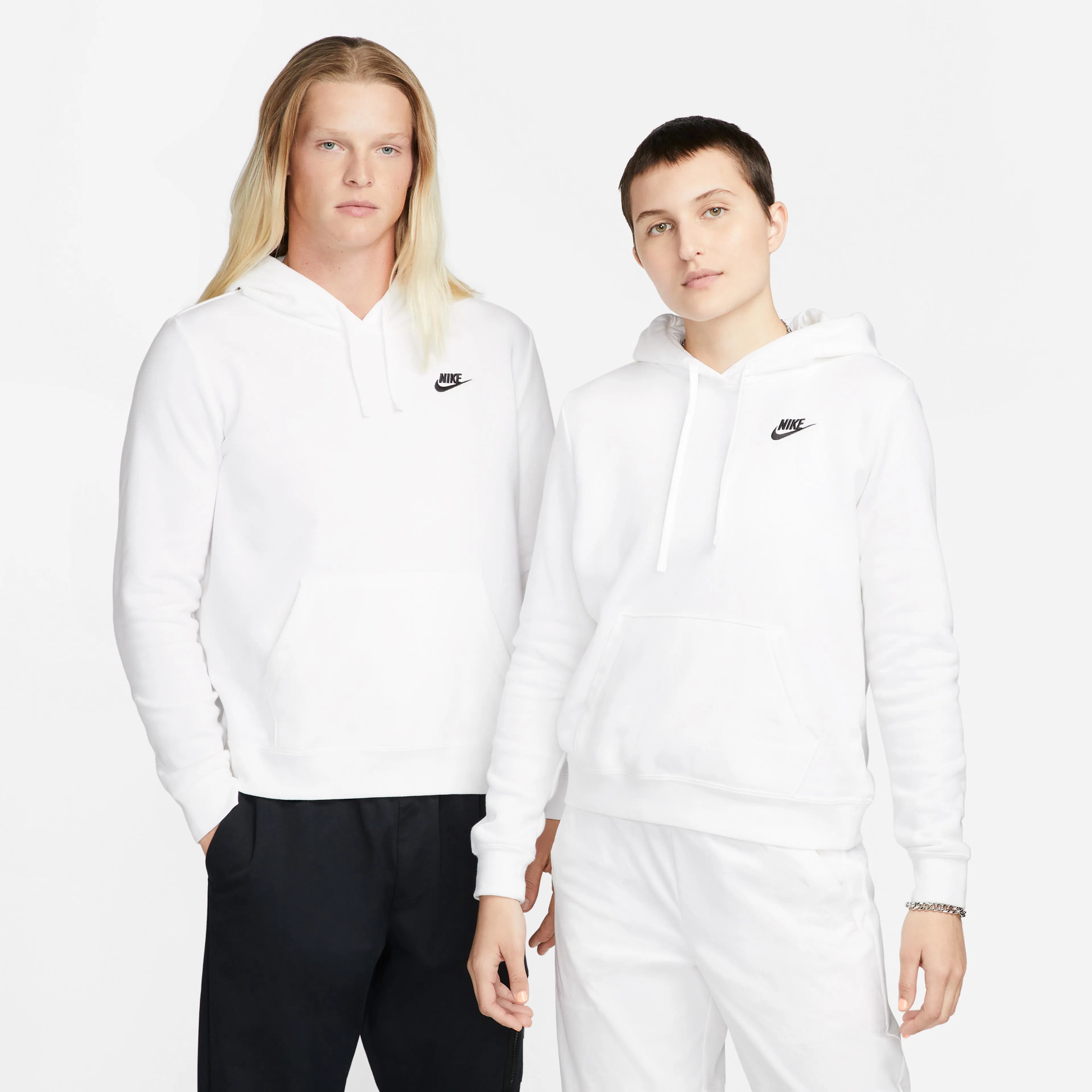 Club Fleece Kapüşonlu Sweatshirt - Off White