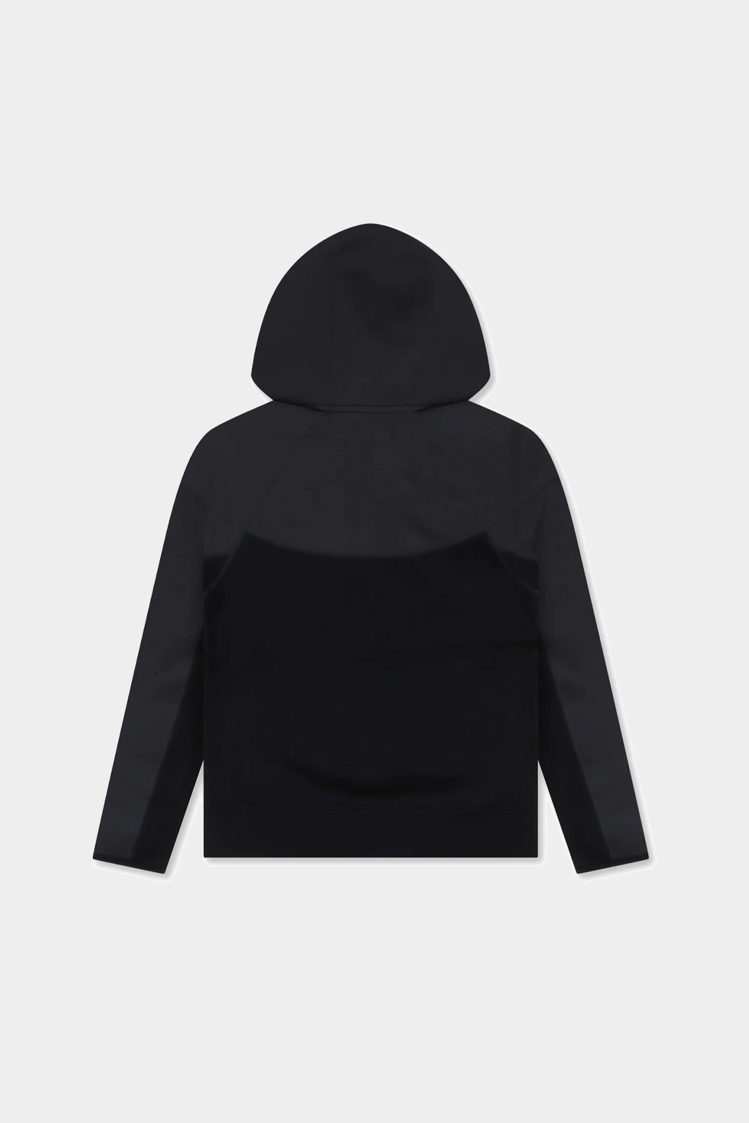 Yeni Tech Fleece Windrunner Kapüşonlu Üst - Siyah/Dark Smoke Grey/Light Crimson