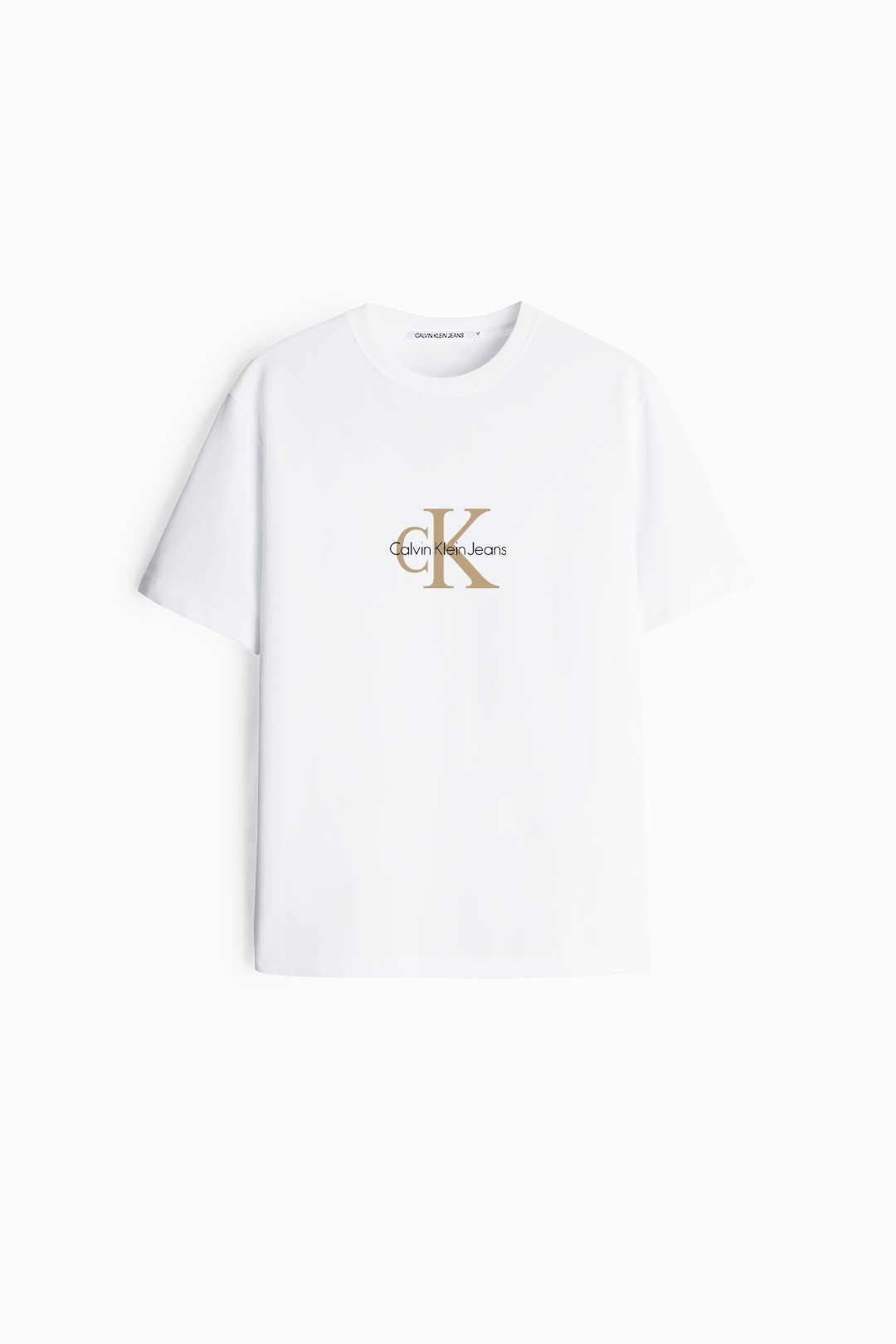 Monogram Slim Beyaz T-Shirt