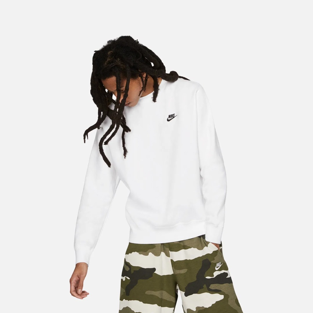 Club French Terry Sweatshirt - Beyaz