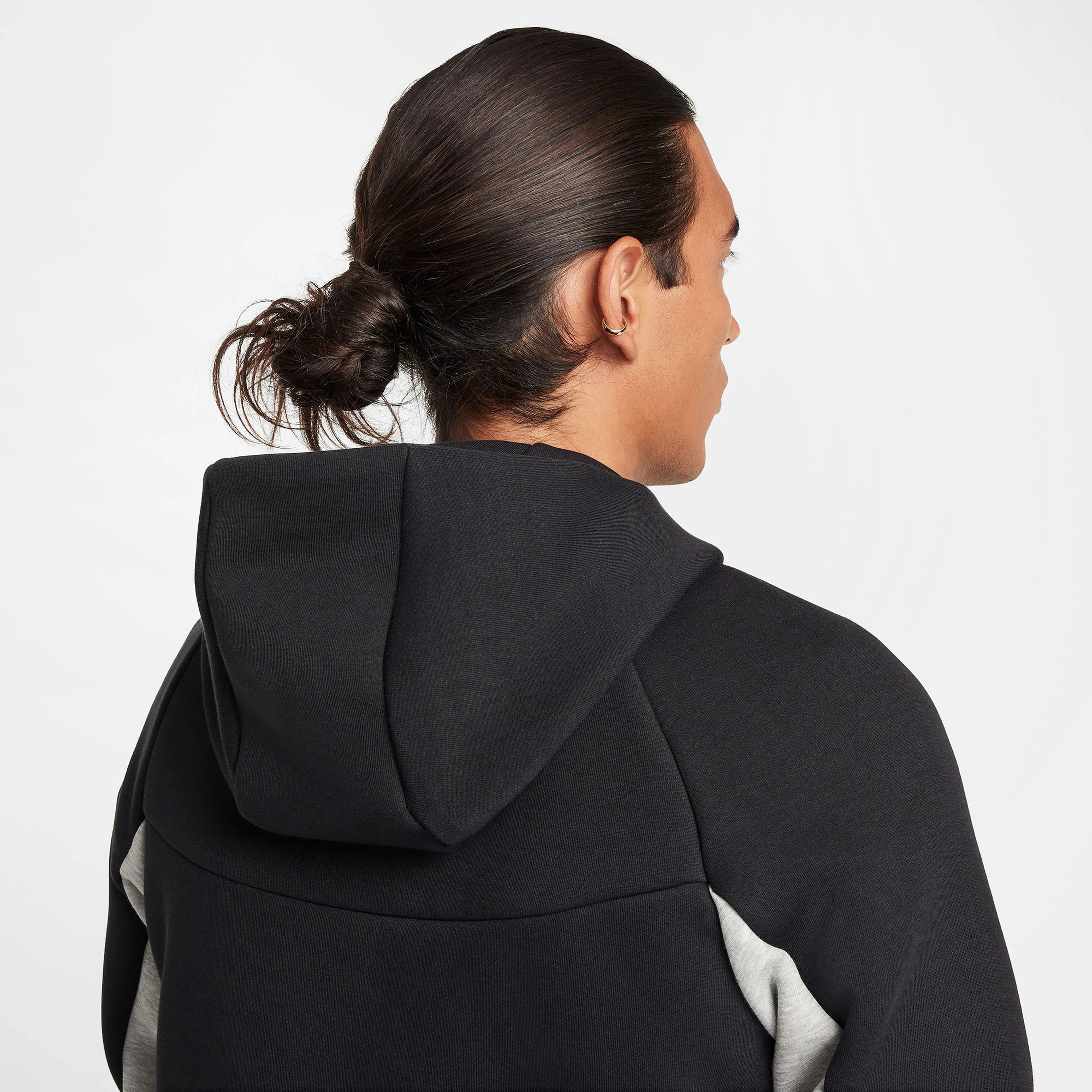 Tech Full-Zip Windrunner Hoodie - Dark Grey Heather / Black