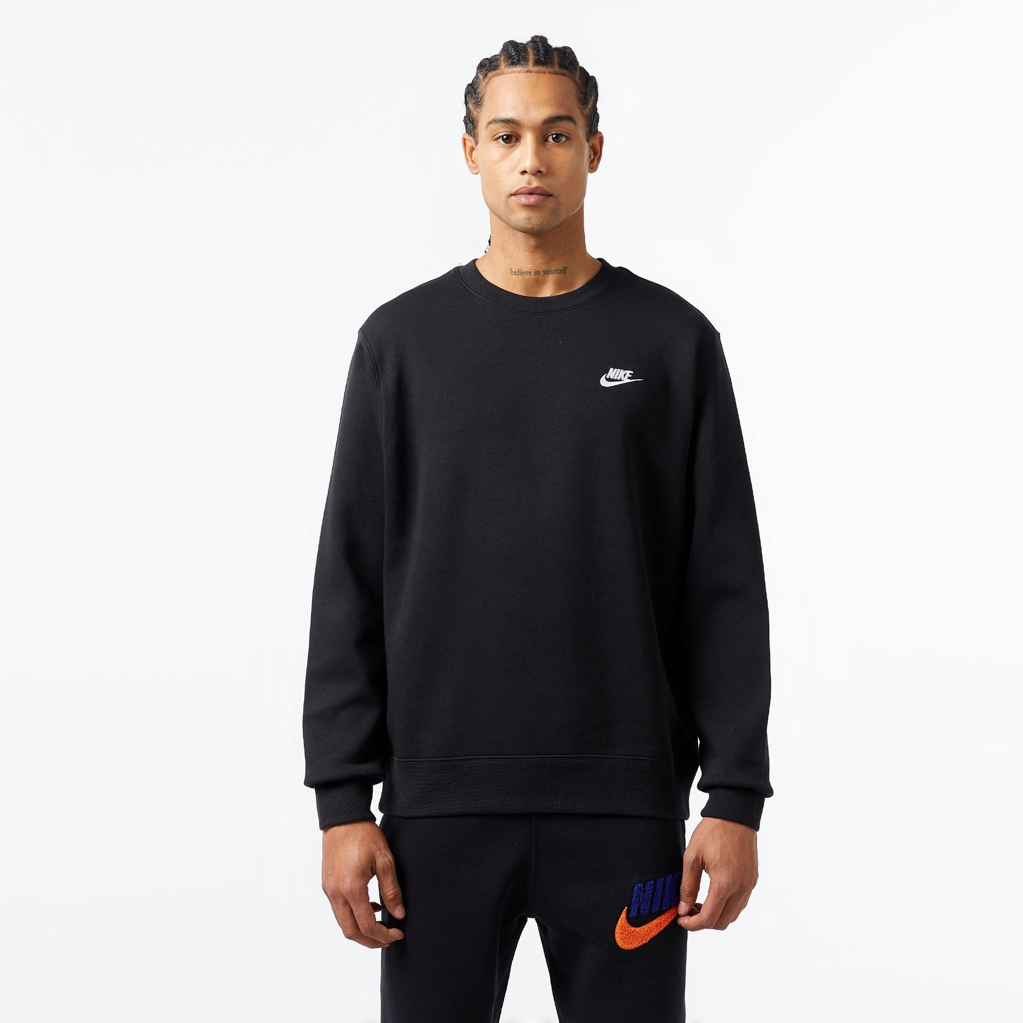 Club French Terry Sweatshirt - Siyah