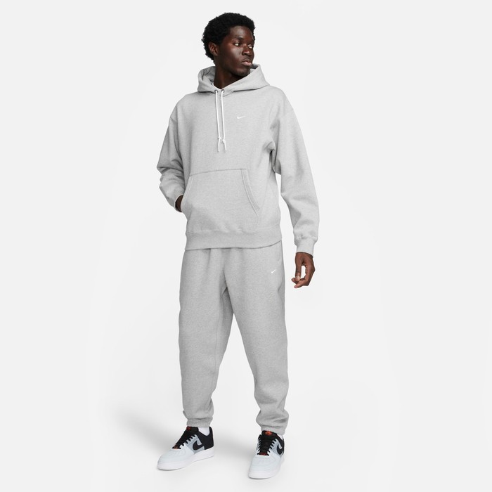 Solo Swoosh Fleece Eşofman Altı - Dark Grey Heather/Silver