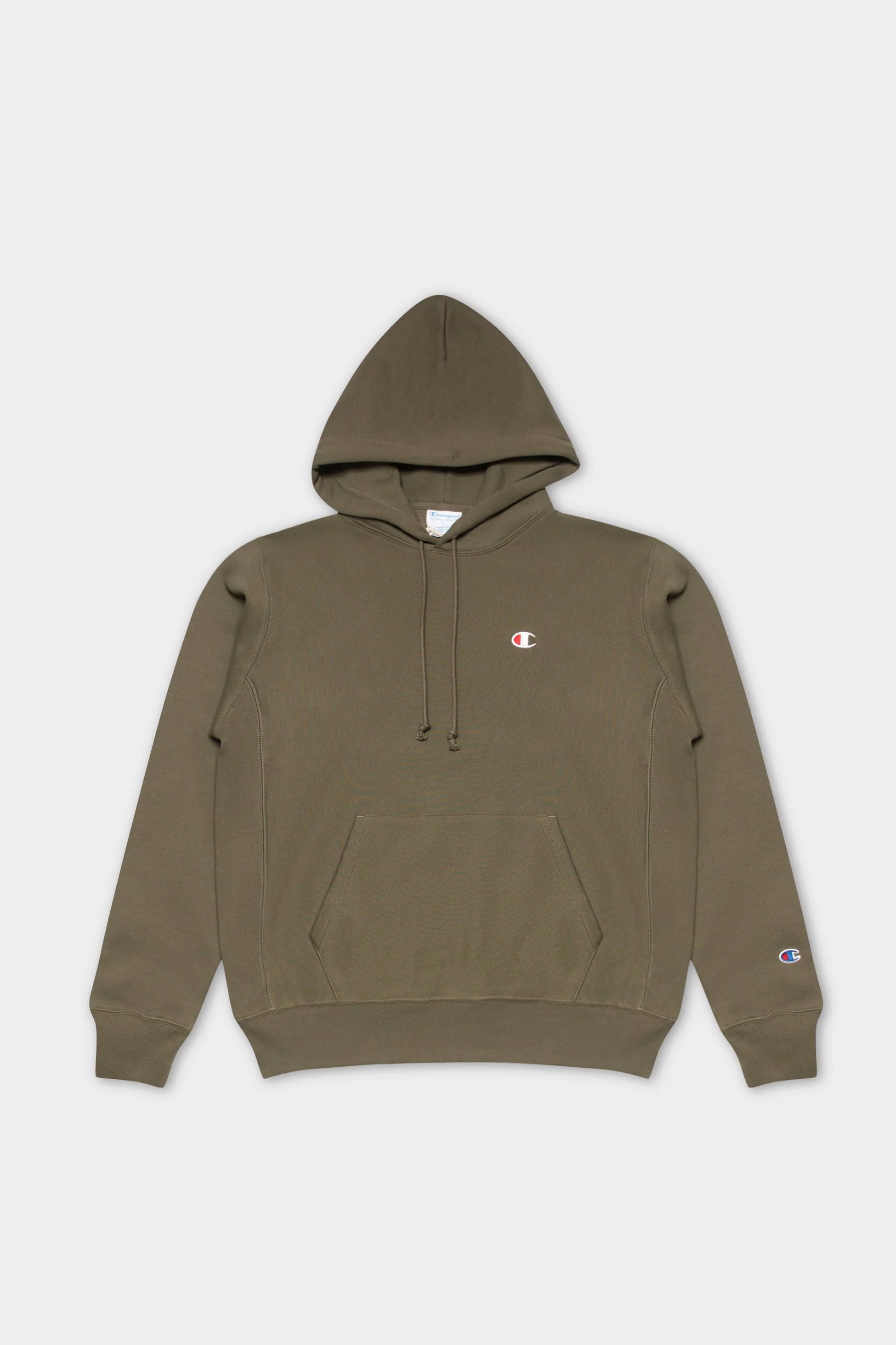 Reverse Weave Hoodie C Logo - Haki