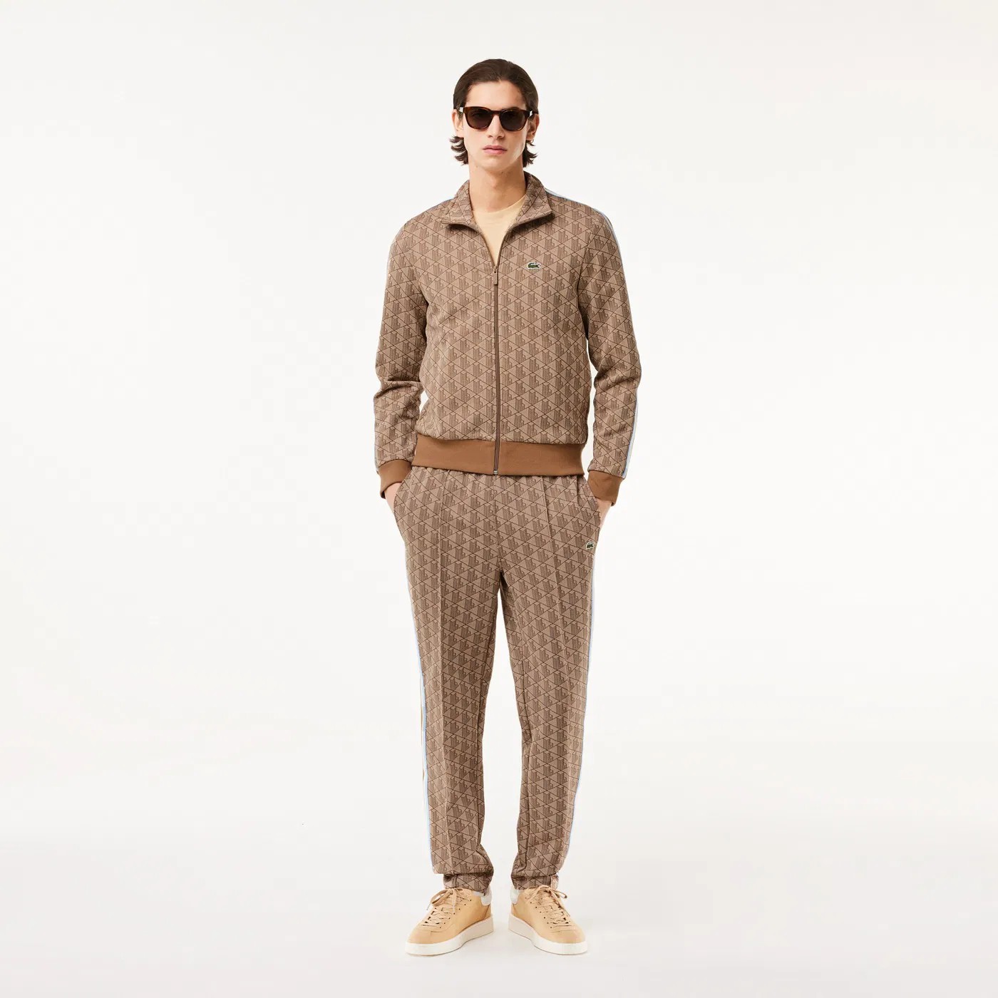 Regular Fit Monogram Sweatshirt - Kahverengi