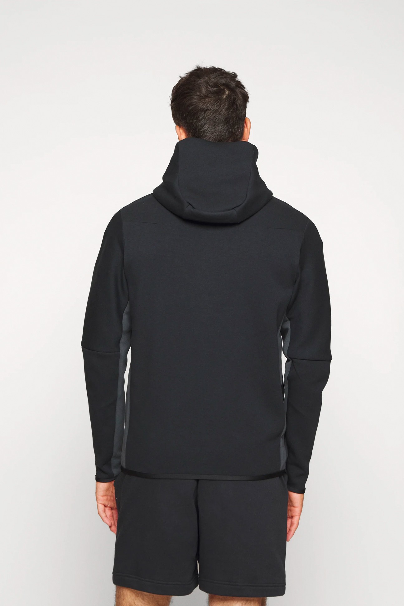 Tech Fleece Full Zip Hoodie - Dark Smoke Grey/Black/Metallic Gold