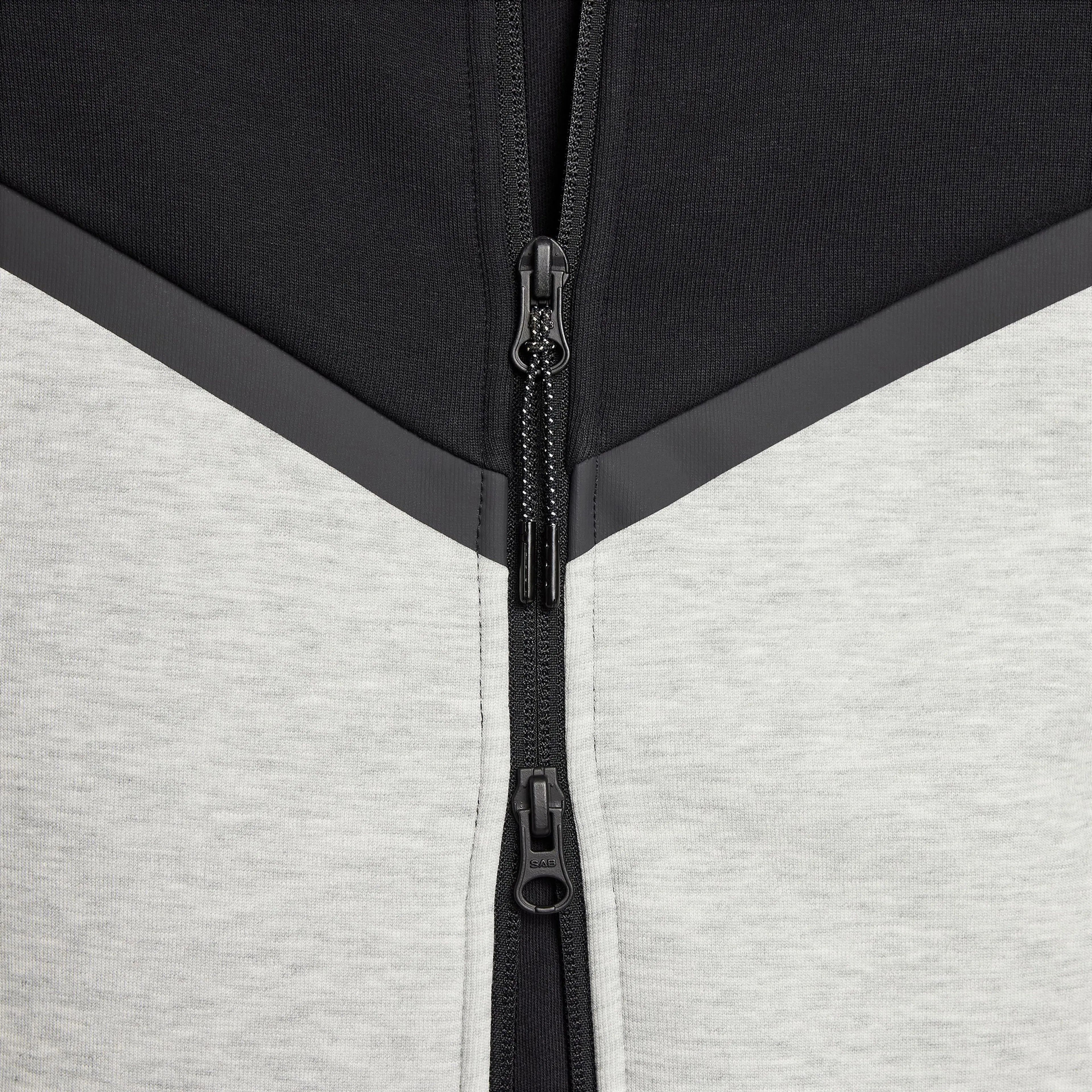 Tech Full-Zip Windrunner Hoodie - Dark Grey Heather / Black