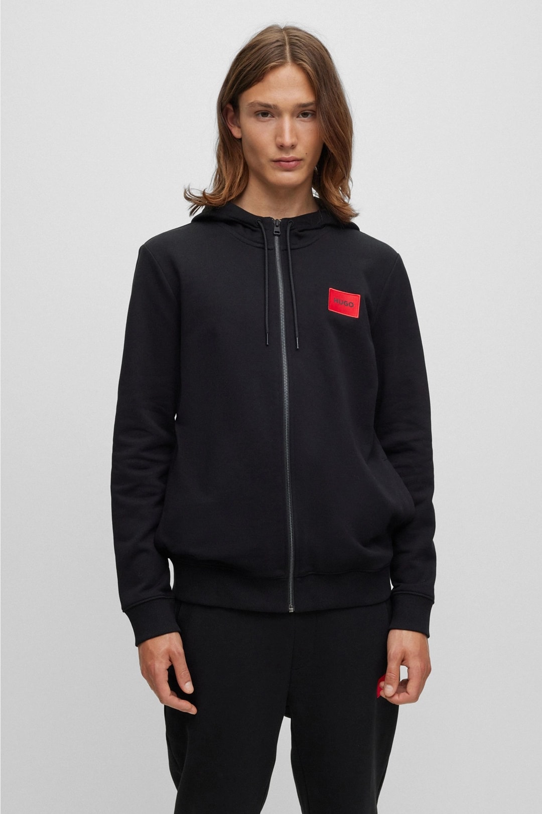 RegularFit Hoodie in French Terry With Logo Label