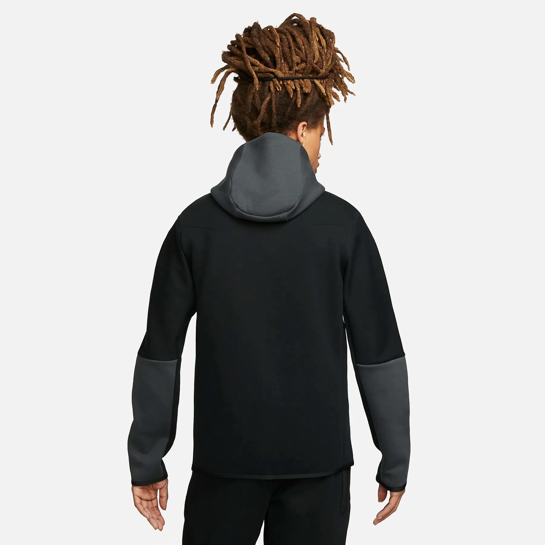 Tech Fleece Full Zip Hoodie - Siyah/Anthracite/Volt