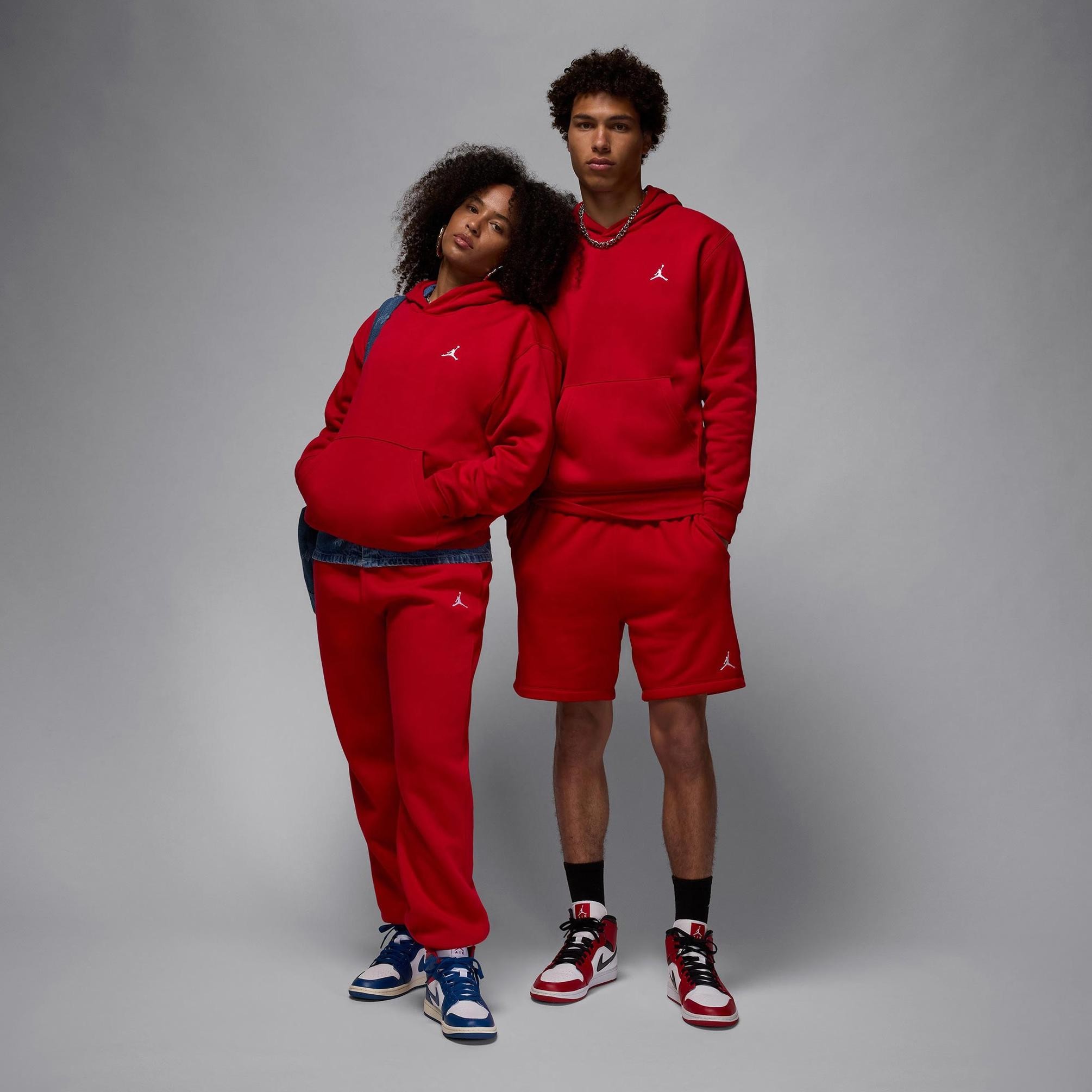 Jordan Brooklyn Fleece Hoodie - Kırmızı