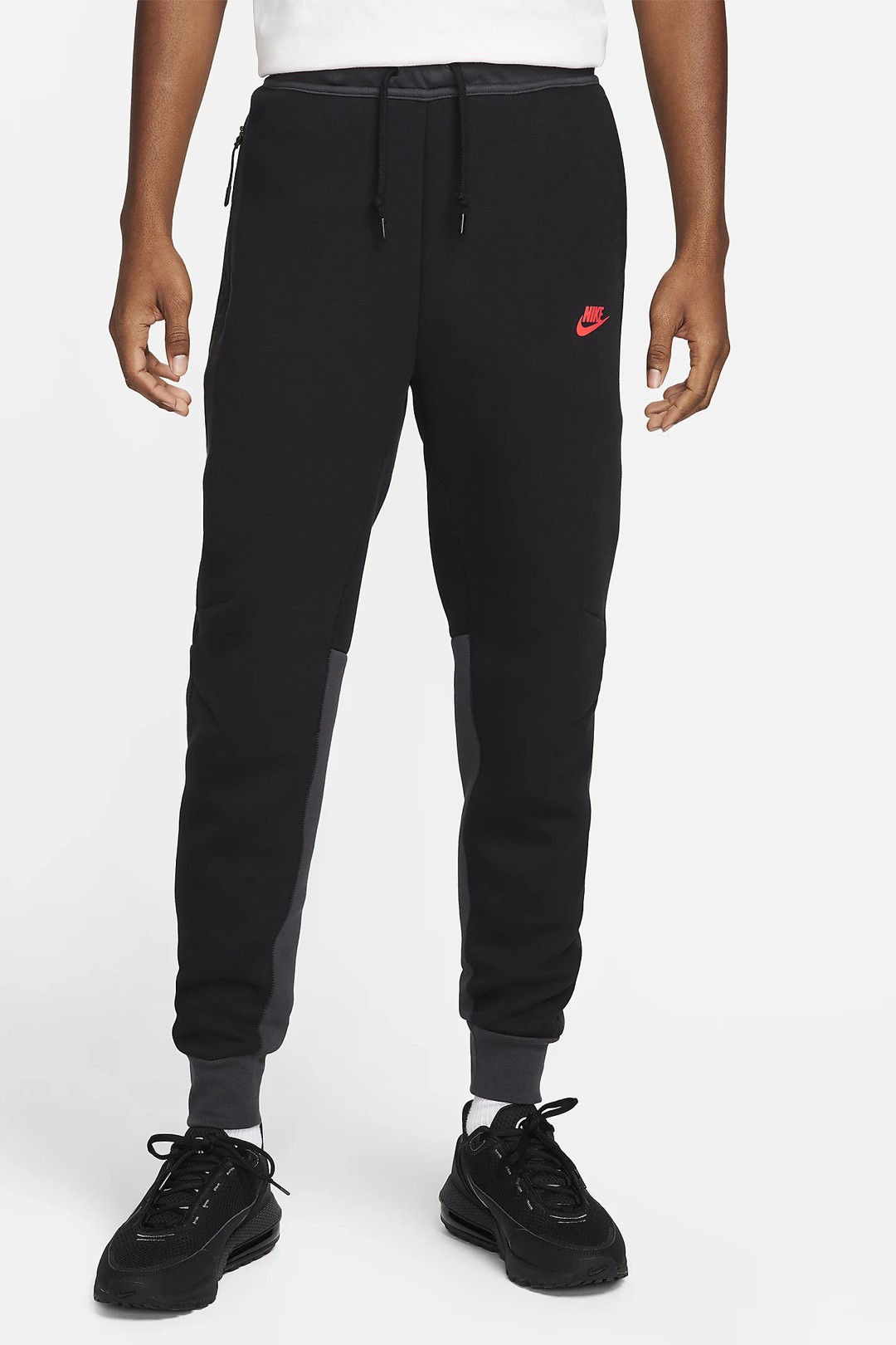 Yeni Tech Fleece Joggers - Siyah/Dark Smoke Grey/Light Crimson