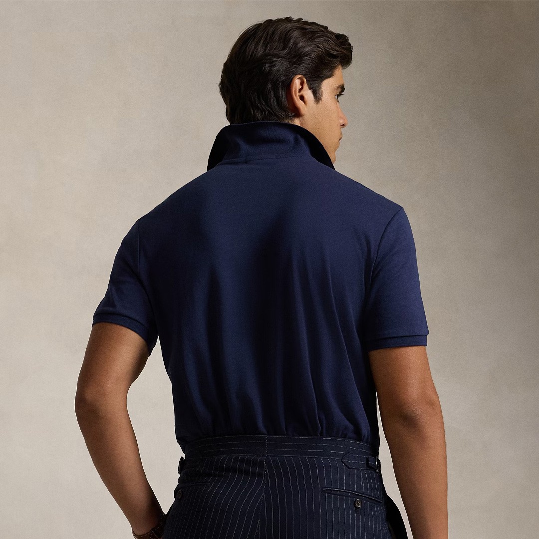 Bear Mesh Polo - Lacivert