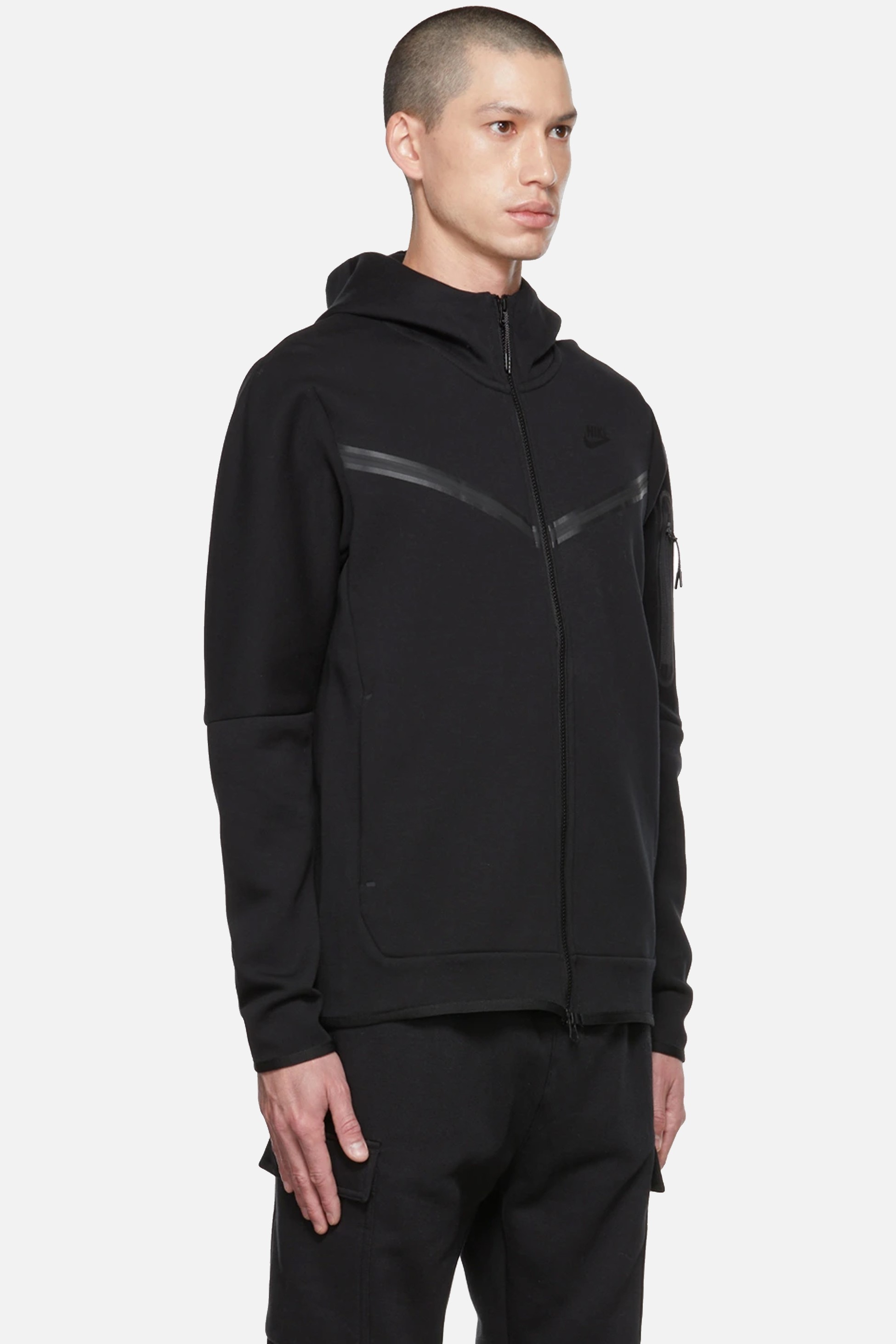 Tech Fleece Full Zip Hoodie - Black/Black