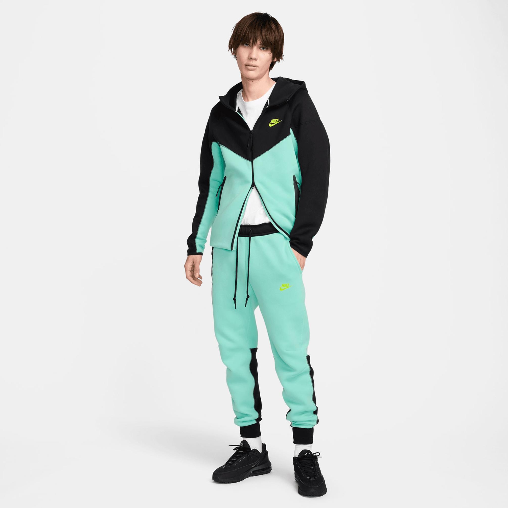 Sportswear Tech Fleece Windrunner Eşofman Üstü - Yeşil/Siyah