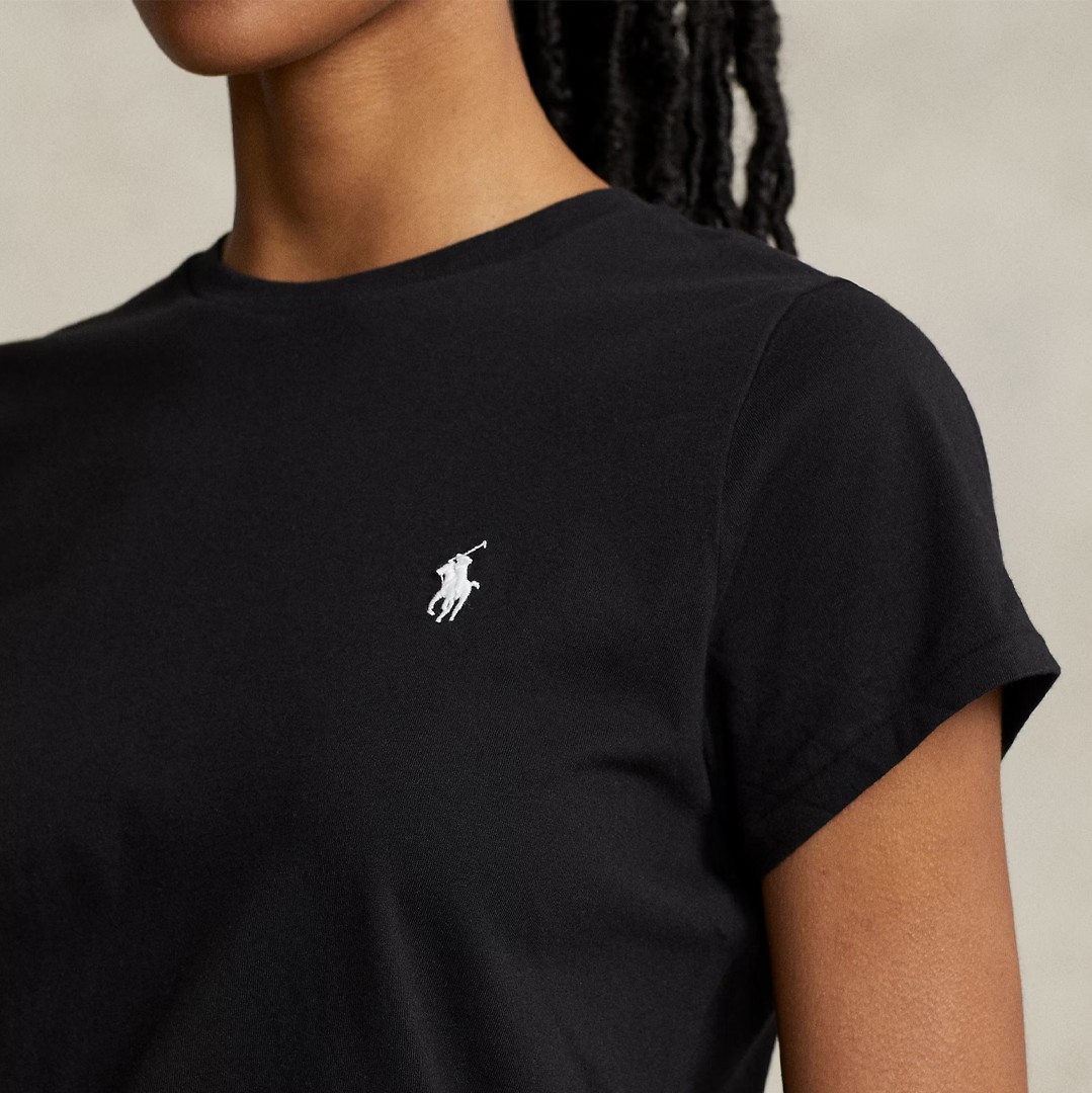Jersey Crewneck T-Shirt - Siyah