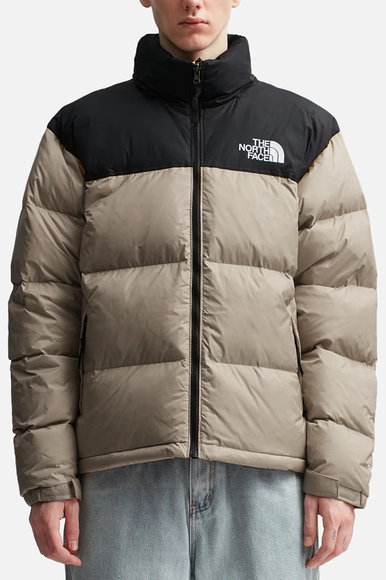 1996 Retro Nuptse Mont - Siyah / Taş Grisi