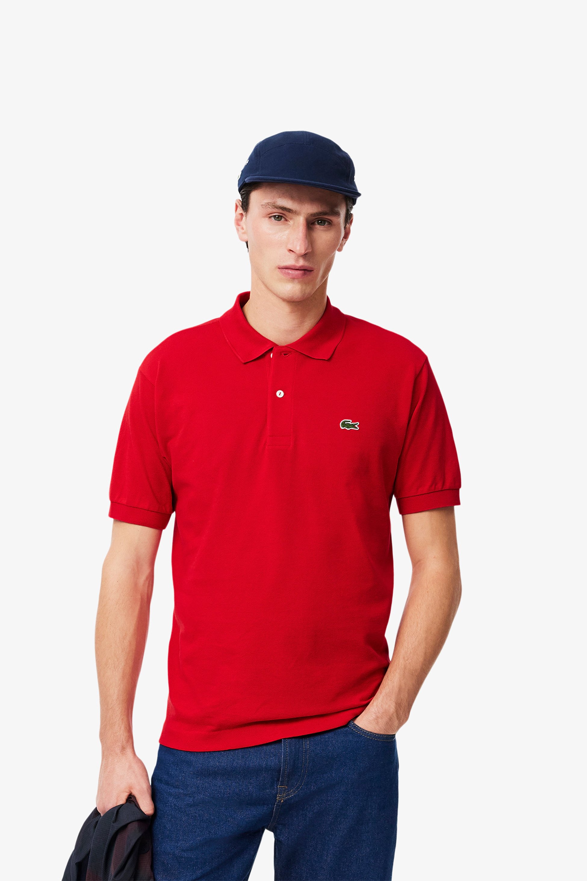 Original L.12.12 Petit Pique Cotton Polo T-Shirt - Kırmızı