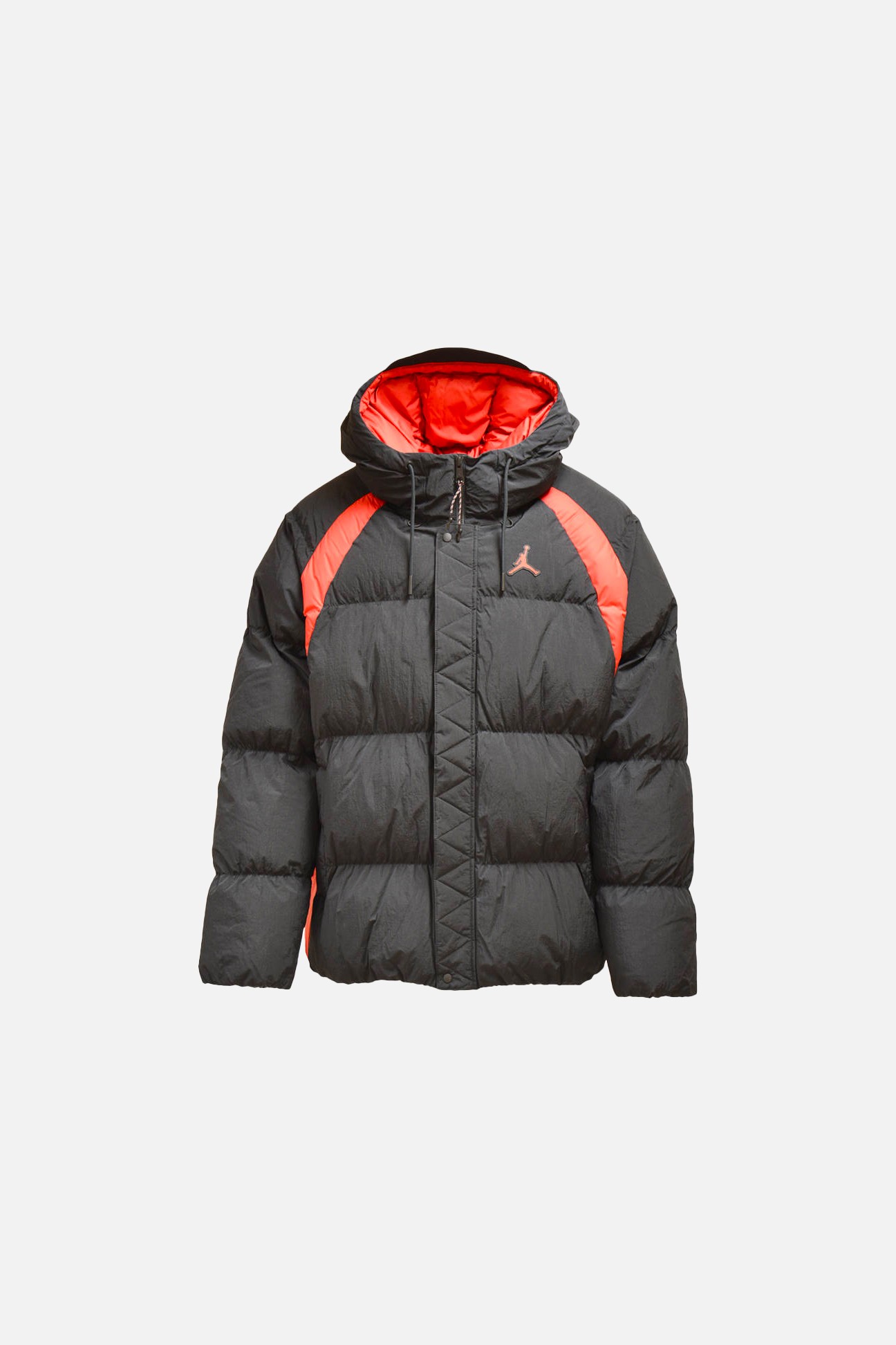 JORDAN Essentials Puffer Jacket Black/Red (Orijinal üründür)