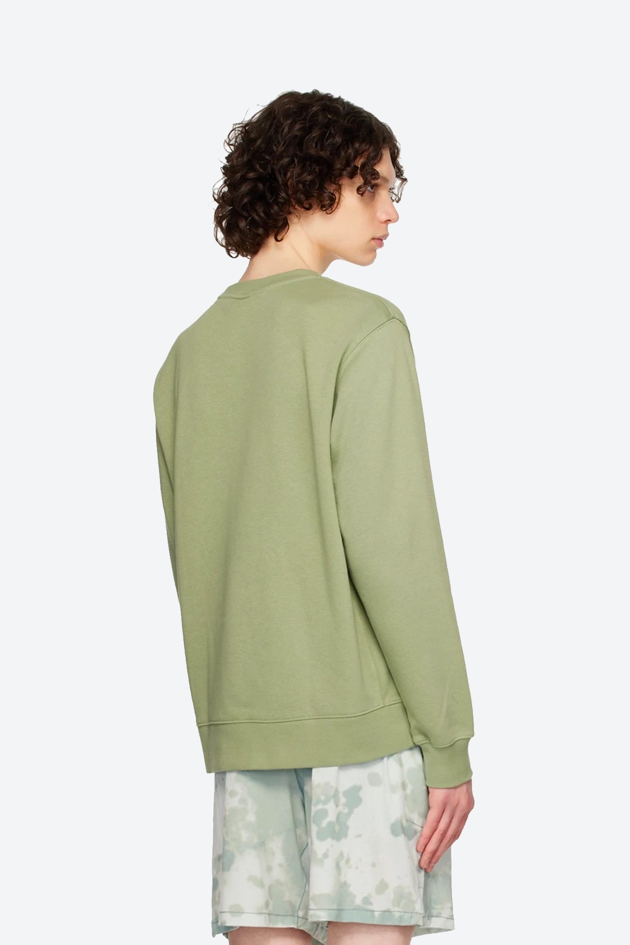 Club French Terry Sweatshirt - Fesleğen Yeşili