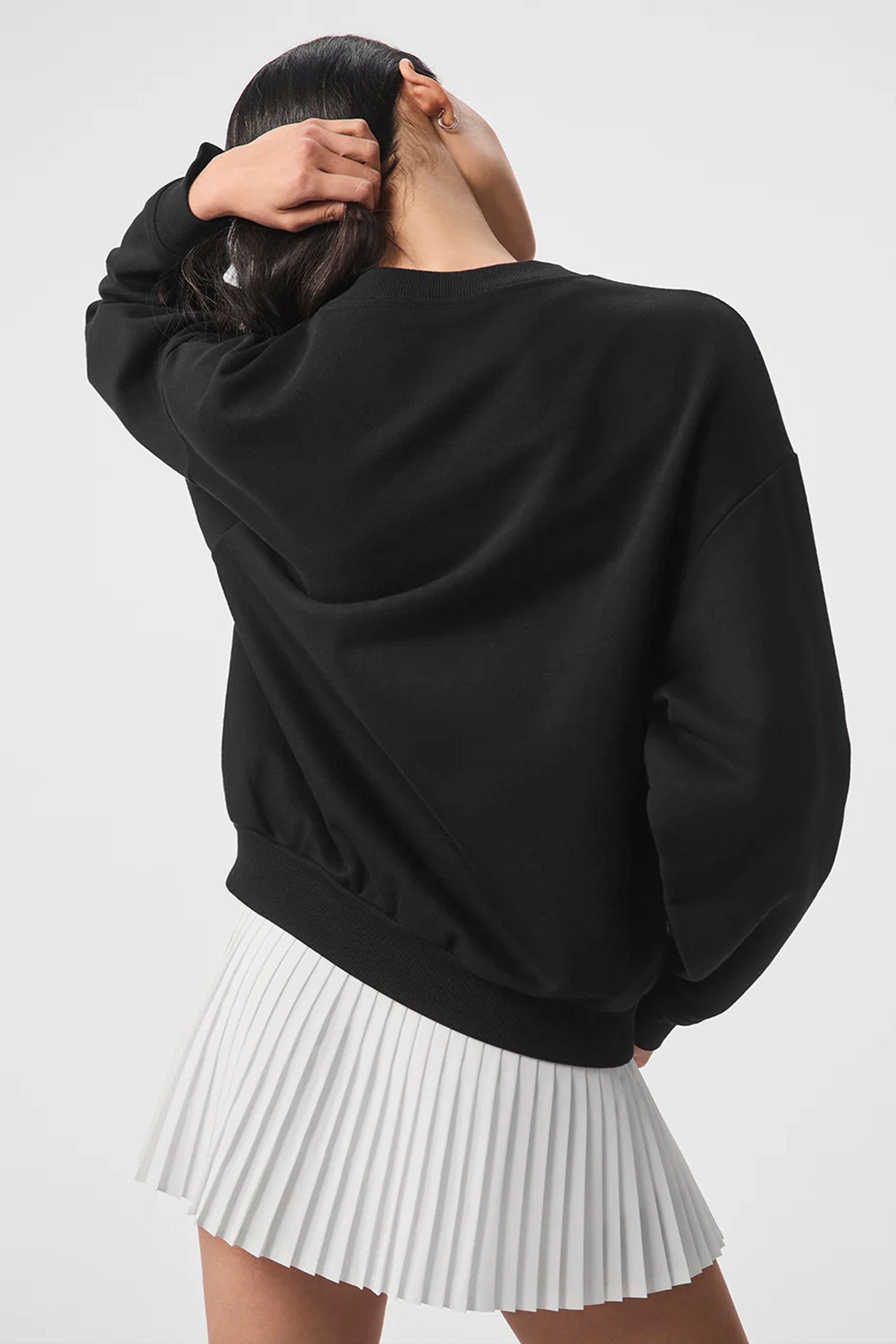 Accolade Pullover Crewneck Sweatshirt - Siyah