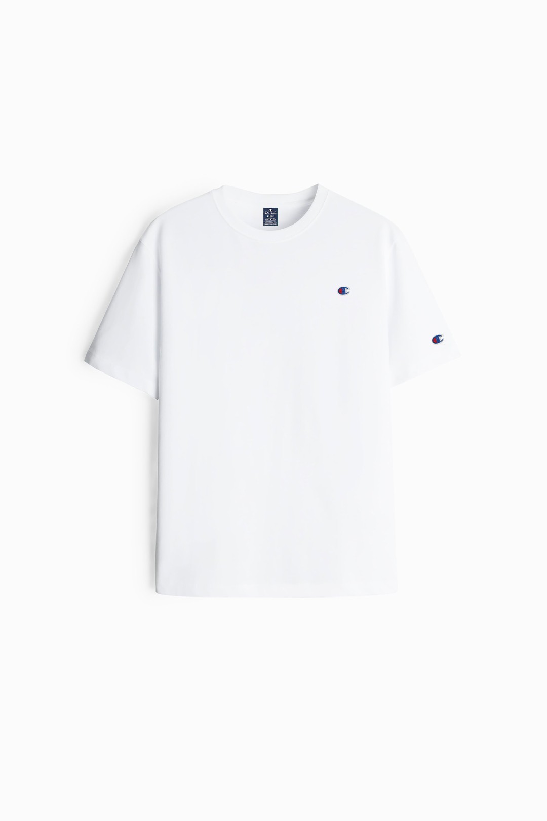 Bisiklet Yaka Logolu T-Shirt - Off White