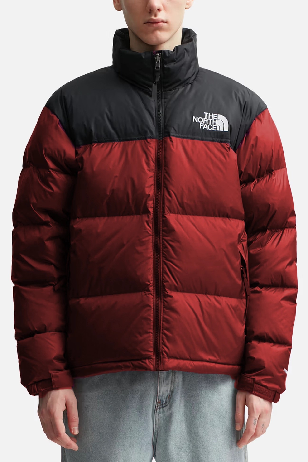 1996 Retro Nuptse Mont - Siyah / Kırmızı