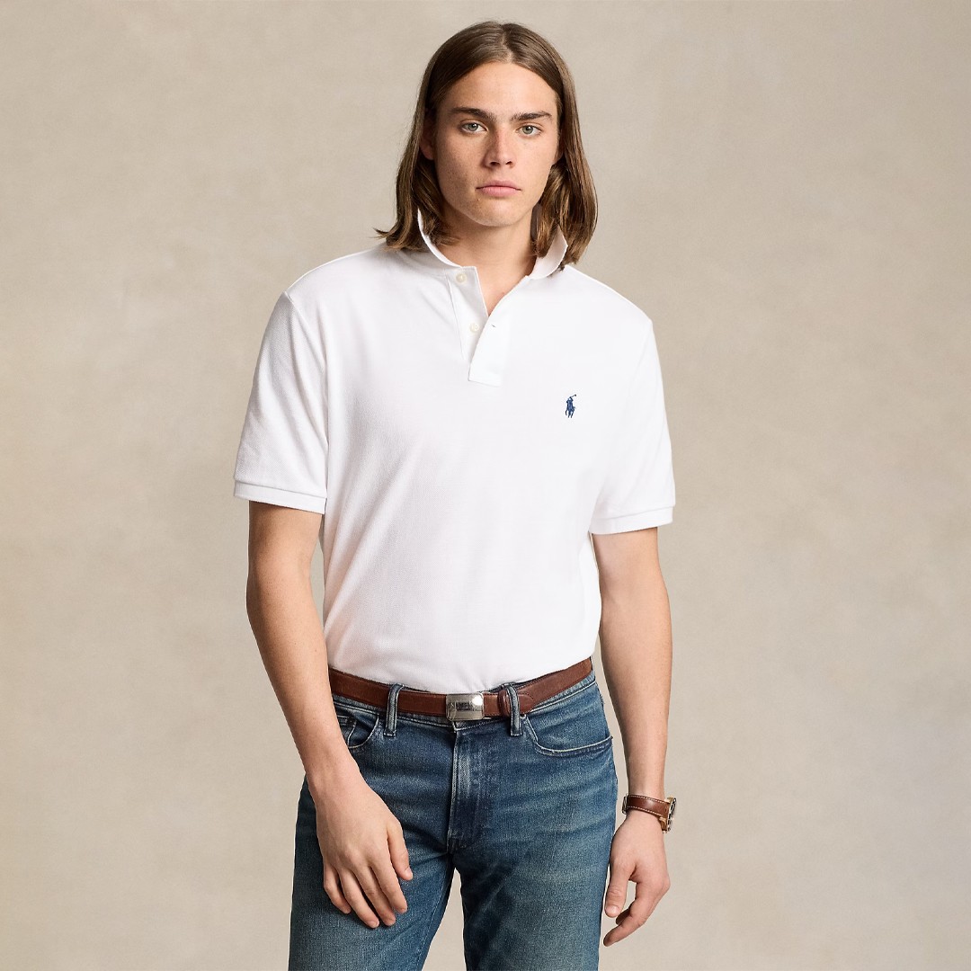 The Iconic Mesh Polo - Beyaz